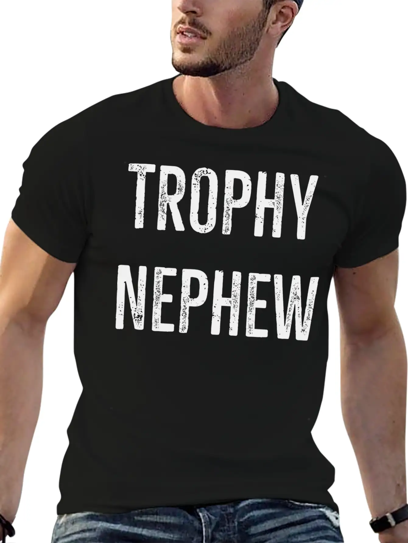 Trophy Nephew Breathable Graphic T-Shirt – Perfect For Casual Days