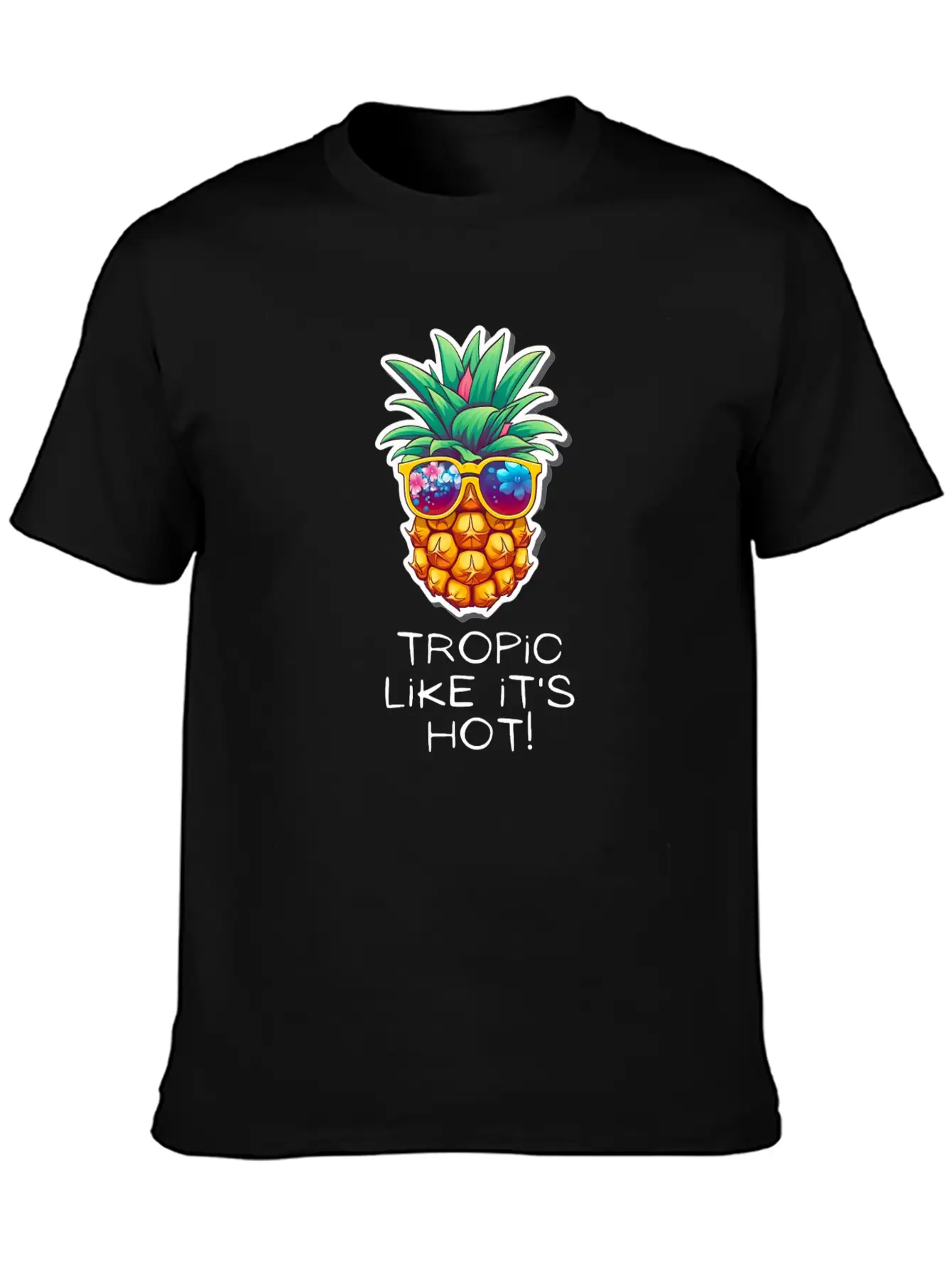 TropicPineapple Beachwear - Fun In The Sun Classic Cotton Tee – Unisex Comfort For Any Season
