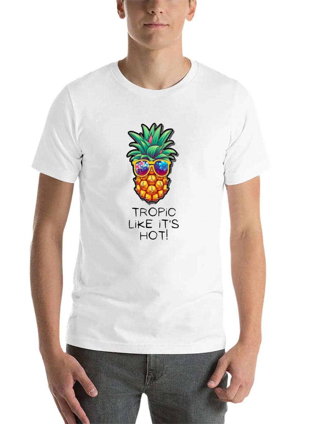 TropicPineapple Beachwear - Fun In The Sun Classic Cotton Tee – Unisex Comfort For Any Season