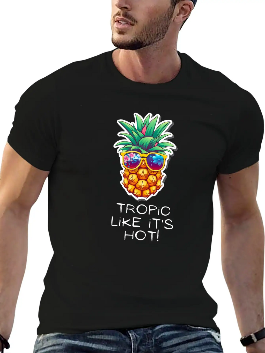 TropicPineapple Beachwear - Fun In The Sun Classic Cotton Tee – Unisex Comfort For Any Season