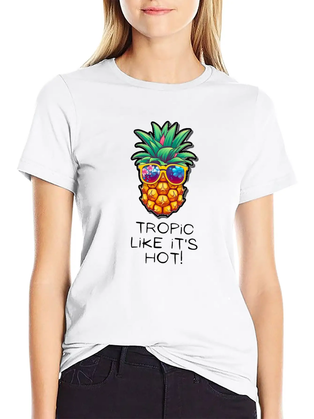 TropicPineapple Beachwear - Fun In The Sun Classic Cotton Tee – Unisex Comfort For Any Season