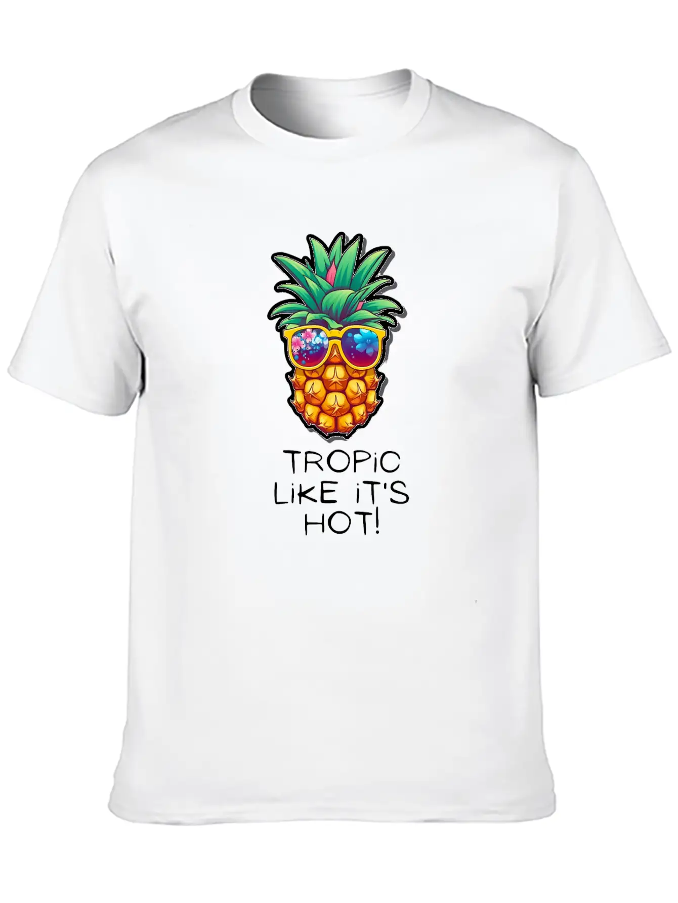 TropicPineapple Beachwear - Fun In The Sun Classic Cotton Tee – Unisex Comfort For Any Season