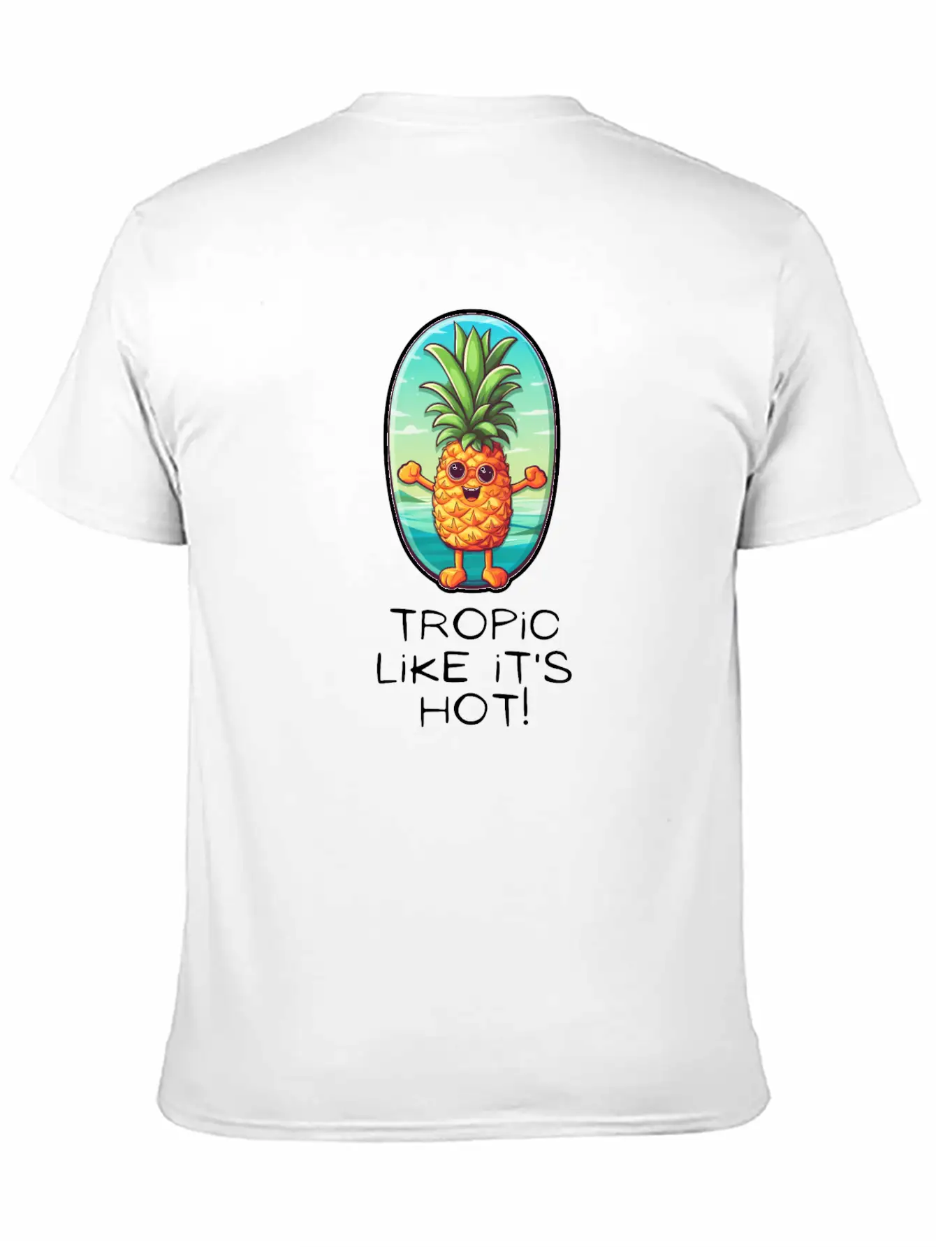 TropicPineapple Beachwear - Fun In The Sun Timeless Short Sleeve Tee – Comfy And Minimalist Design