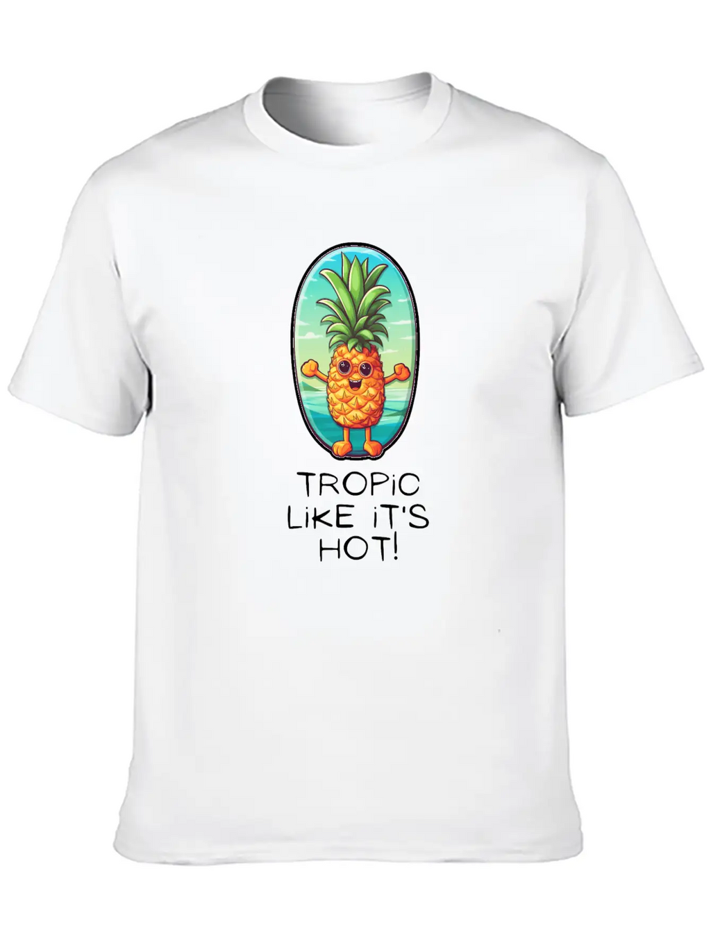 TropicPineapple Beachwear - Fun In The Sun Timeless Short Sleeve Tee – Comfy And Minimalist Design