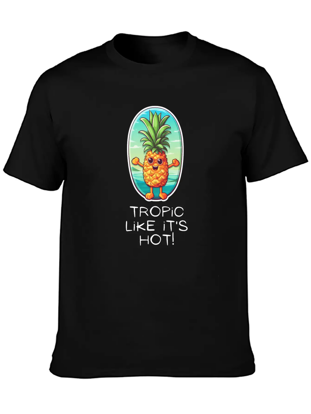 TropicPineapple Beachwear - Fun In The Sun Timeless Short Sleeve Tee – Comfy And Minimalist Design