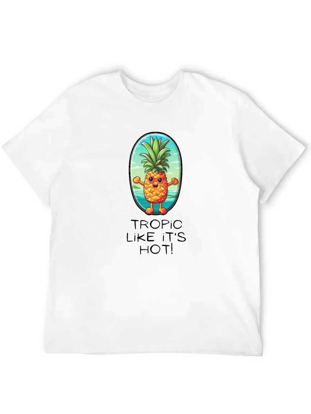 TropicPineapple Beachwear - Fun In The Sun Timeless Short Sleeve Tee – Comfy And Minimalist Design