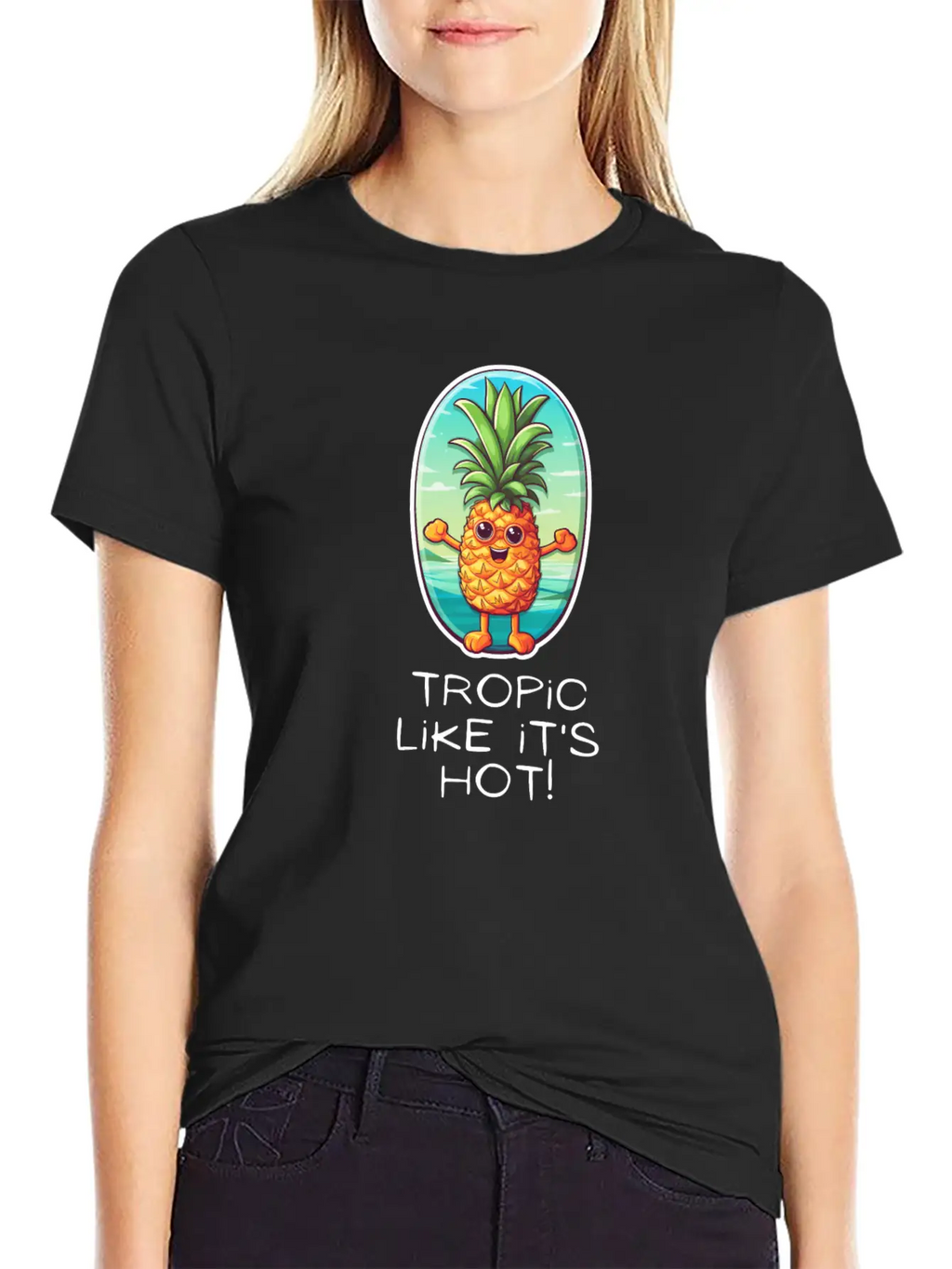 TropicPineapple Beachwear - Fun In The Sun Timeless Short Sleeve Tee – Comfy And Minimalist Design