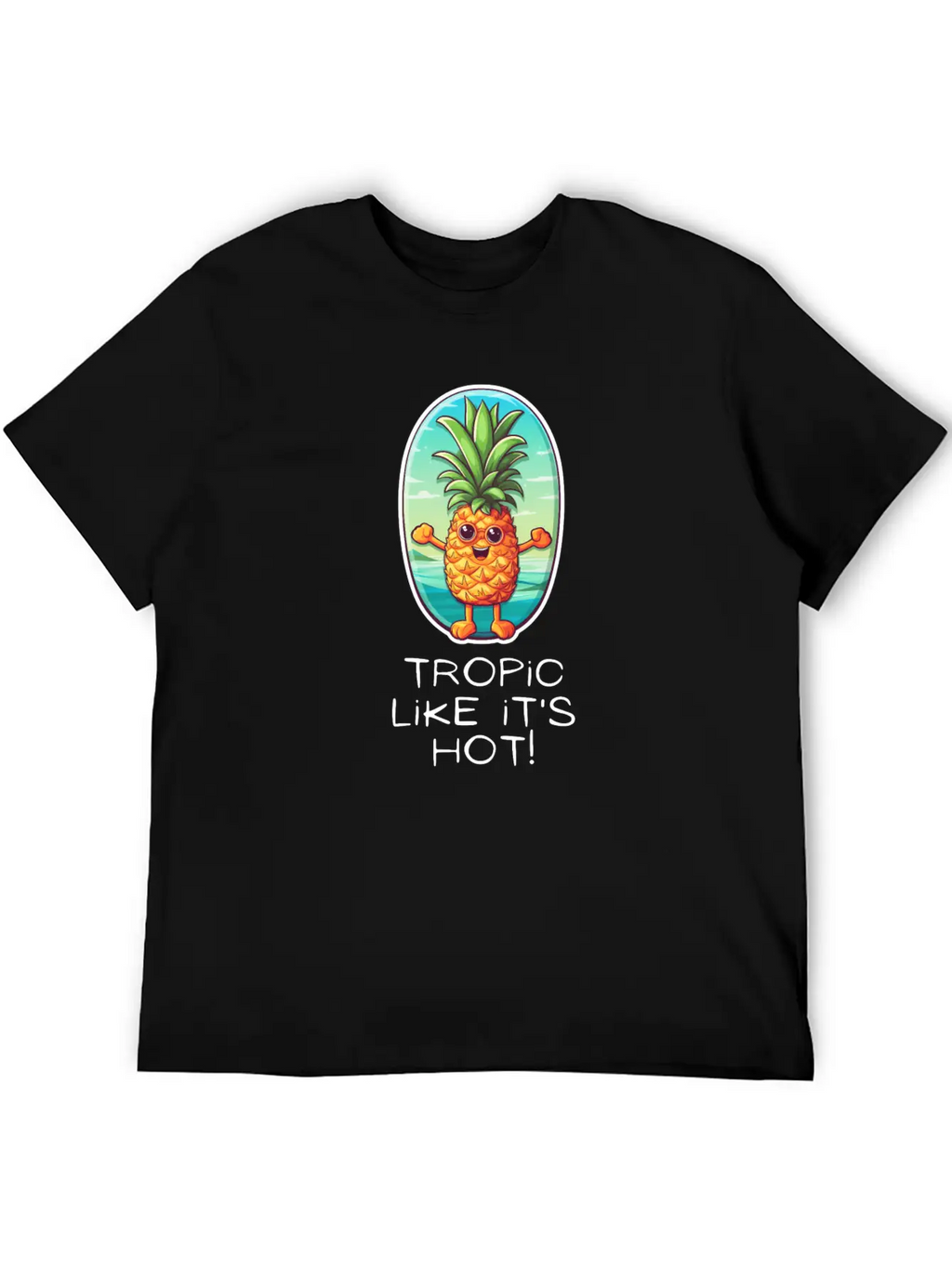 TropicPineapple Beachwear - Fun In The Sun Timeless Short Sleeve Tee – Comfy And Minimalist Design