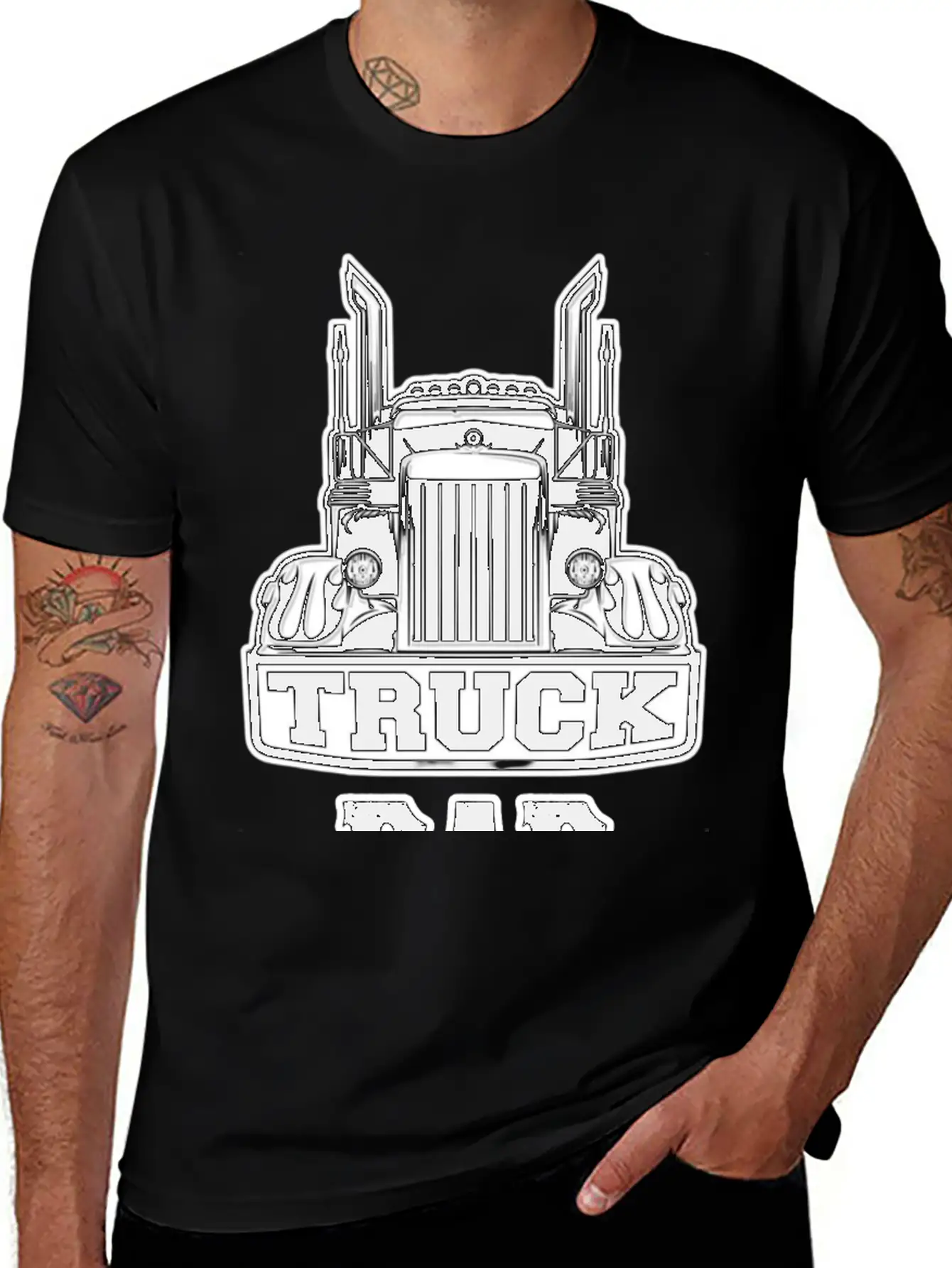 Truck Dad Timeless Short Sleeve Tee – Comfy And Minimalist Design
