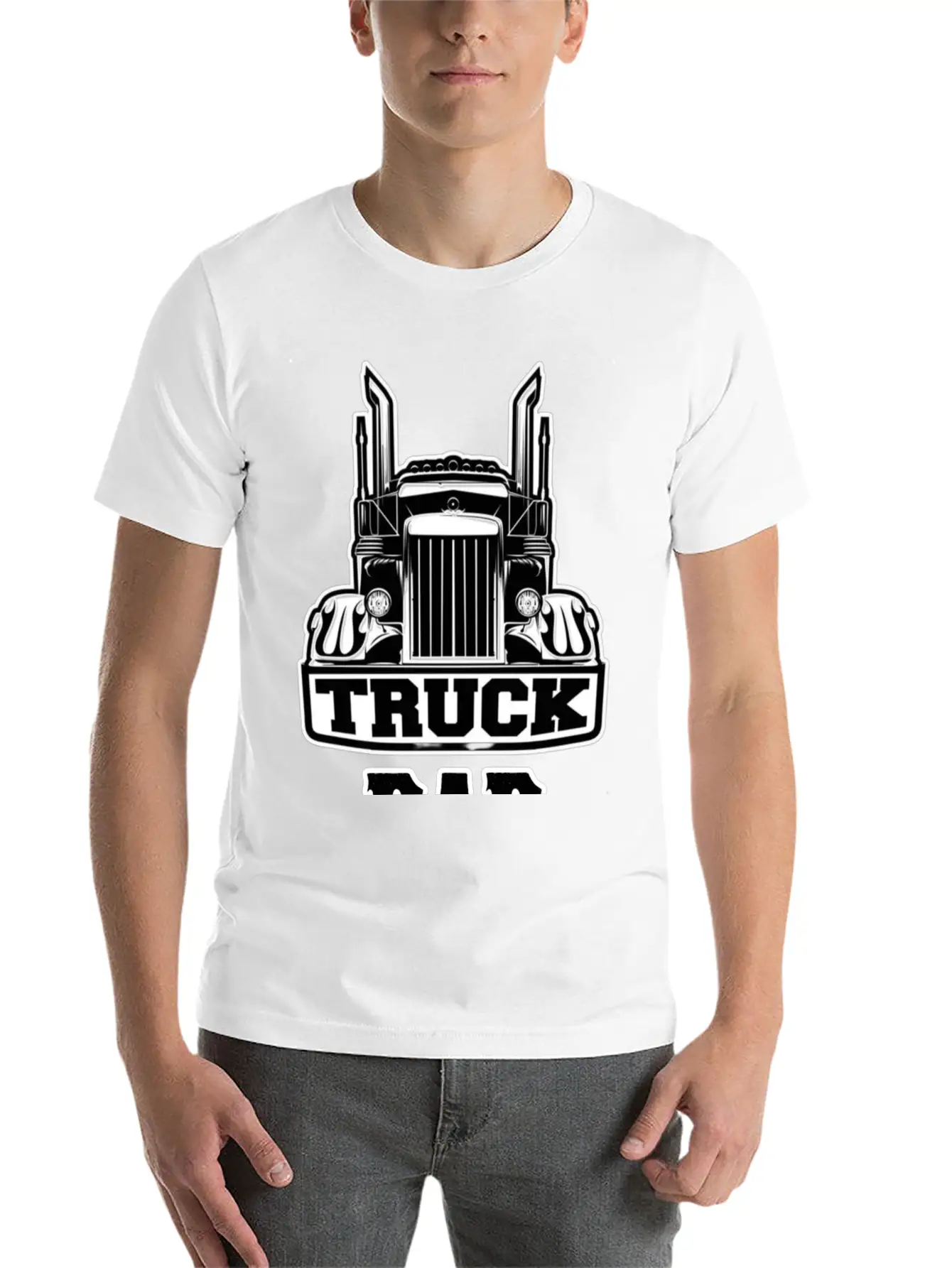 Truck Dad Timeless Short Sleeve Tee – Comfy And Minimalist Design