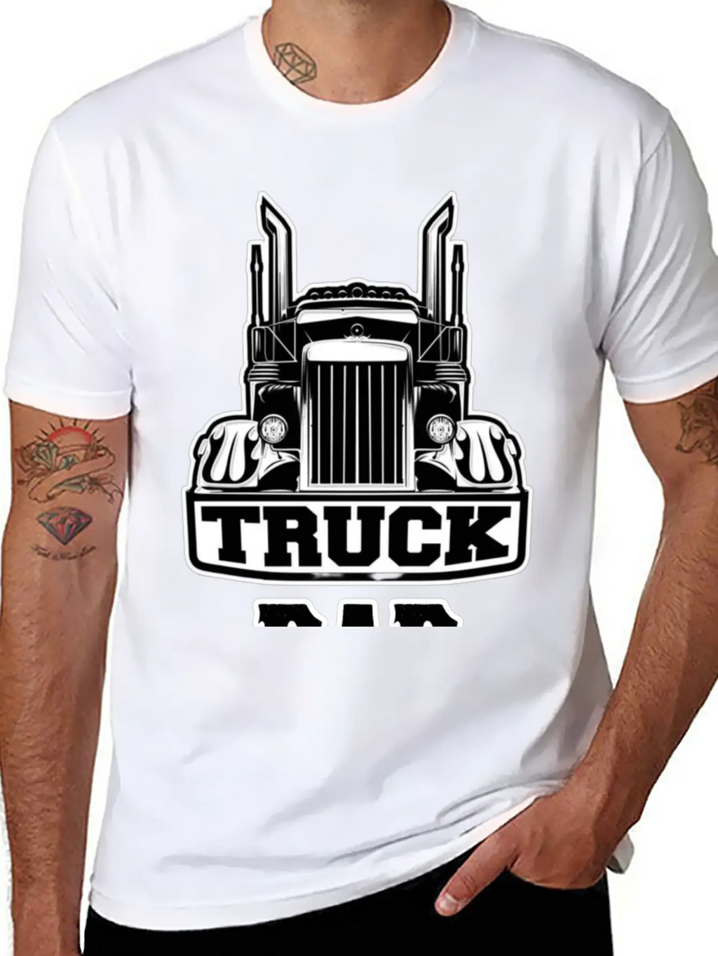 Truck Dad Timeless Short Sleeve Tee – Comfy And Minimalist Design