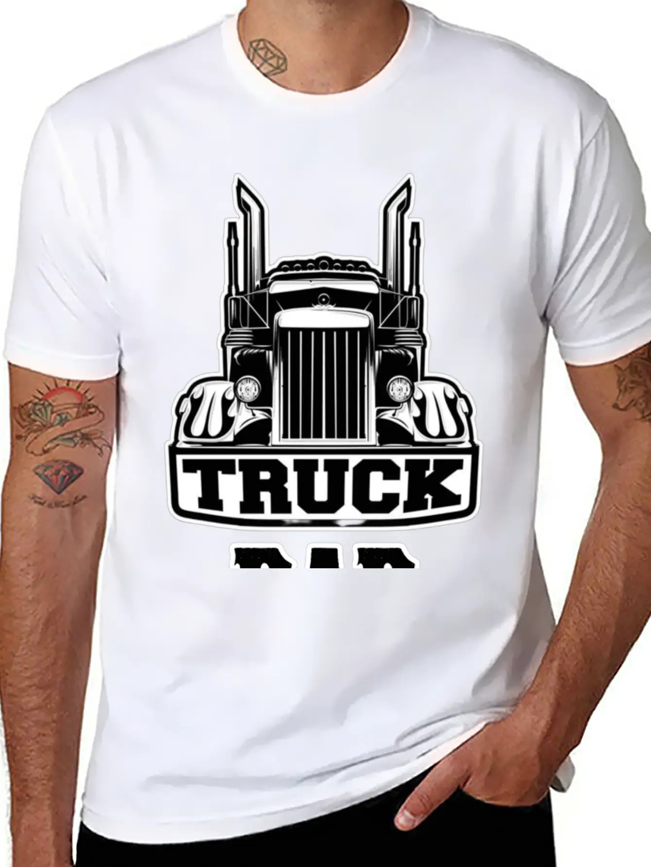 Truck Dad Timeless Short Sleeve Tee – Comfy And Minimalist Design