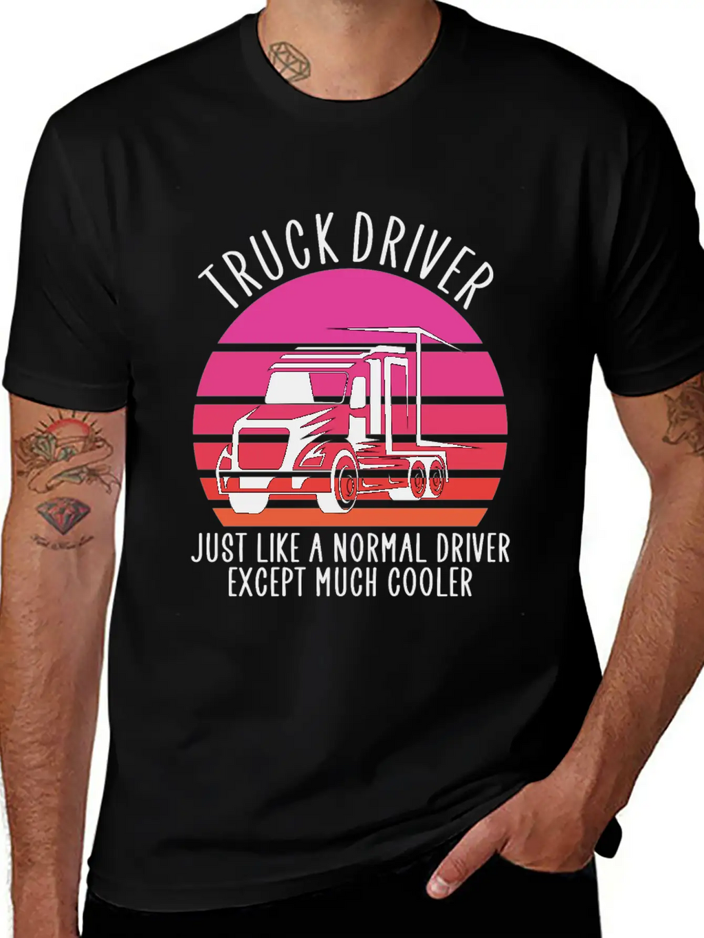 Truck Driver Basic Graphic T-Shirt – Daily Comfort In Soft Cotton