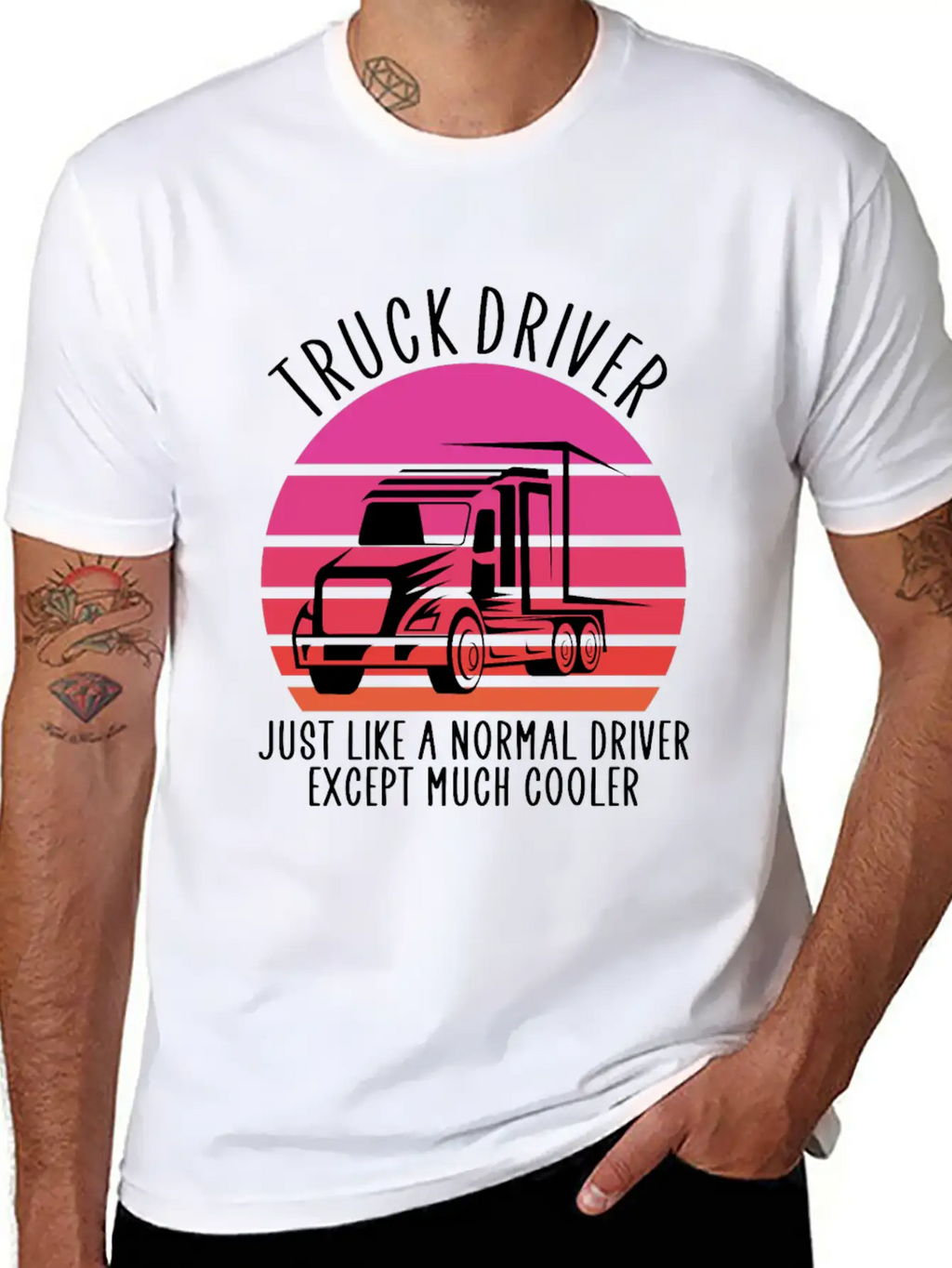Truck Driver Basic Graphic T-Shirt – Daily Comfort In Soft Cotton