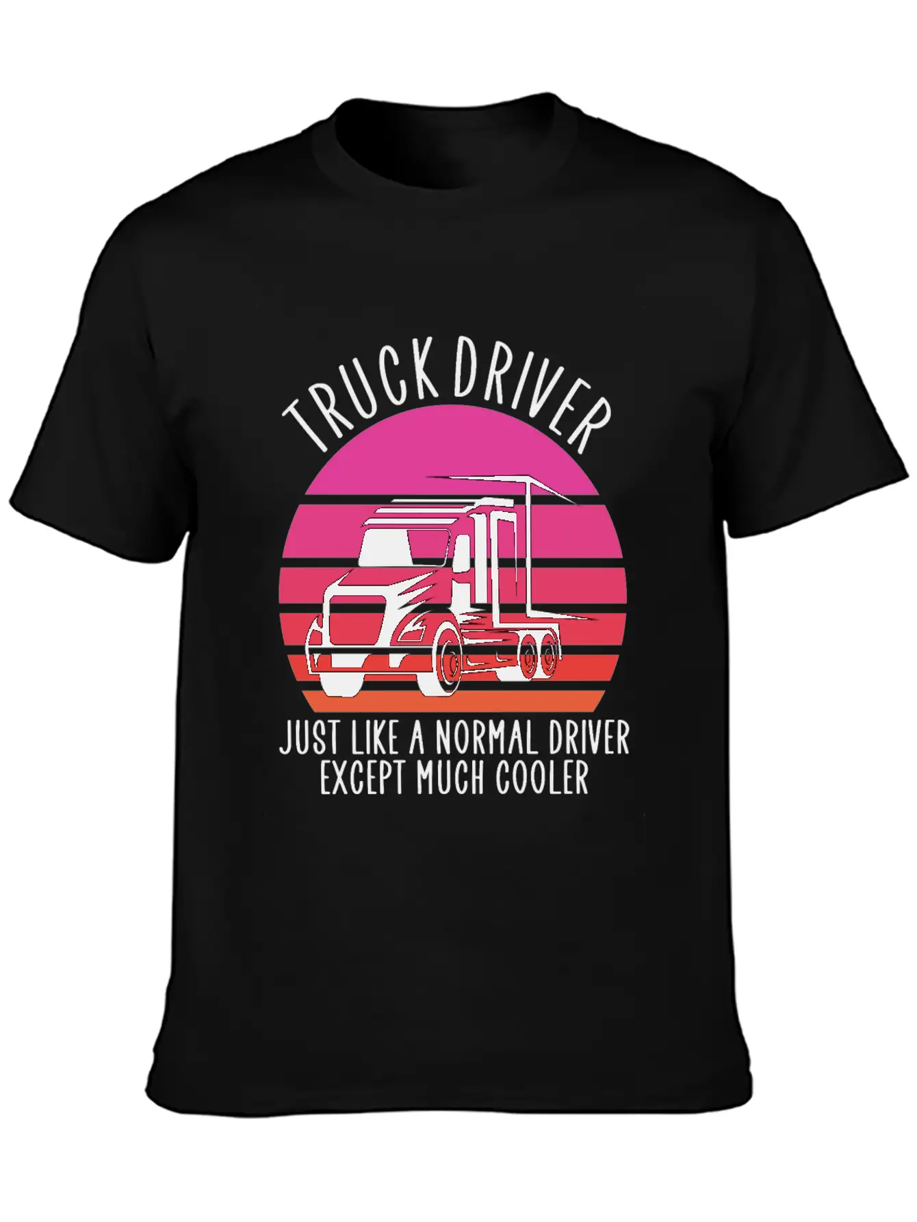 Truck Driver Basic Graphic T-Shirt – Daily Comfort In Soft Cotton