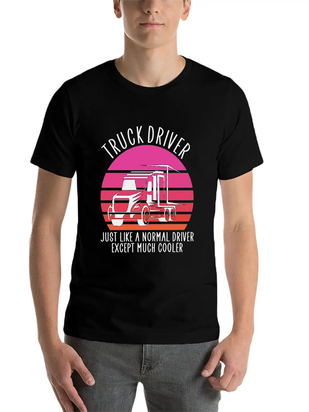 Truck Driver Basic Graphic T-Shirt – Daily Comfort In Soft Cotton