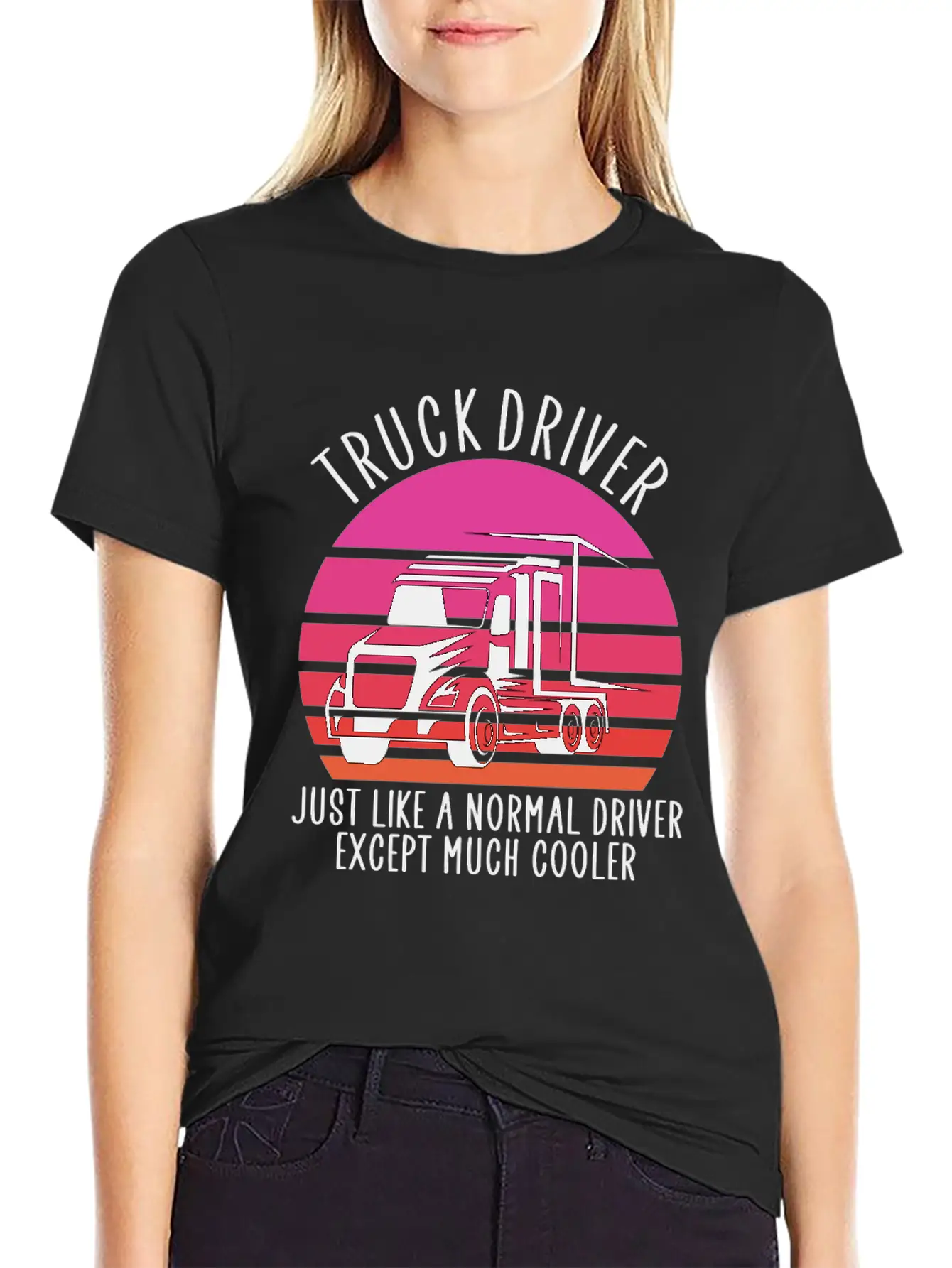 Truck Driver Basic Graphic T-Shirt – Daily Comfort In Soft Cotton