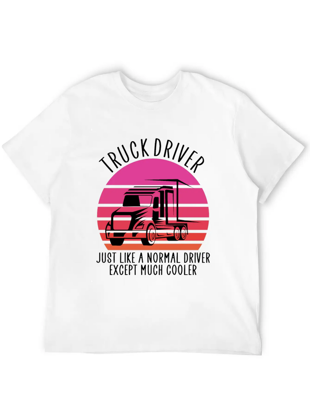 Truck Driver Basic Graphic T-Shirt – Daily Comfort In Soft Cotton