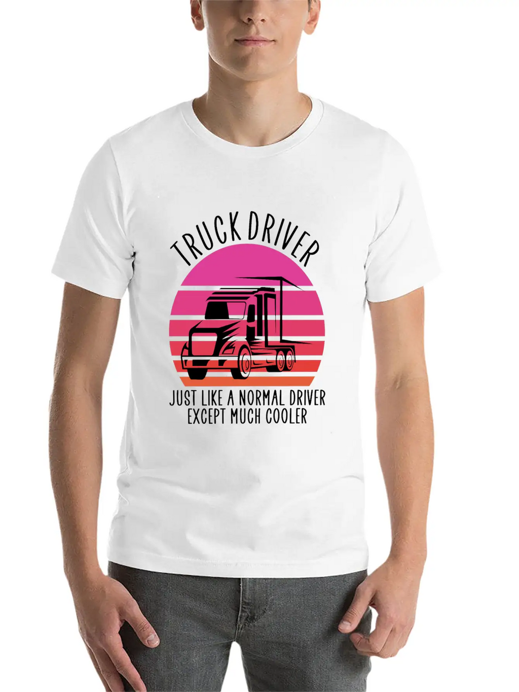 Truck Driver Basic Graphic T-Shirt – Daily Comfort In Soft Cotton