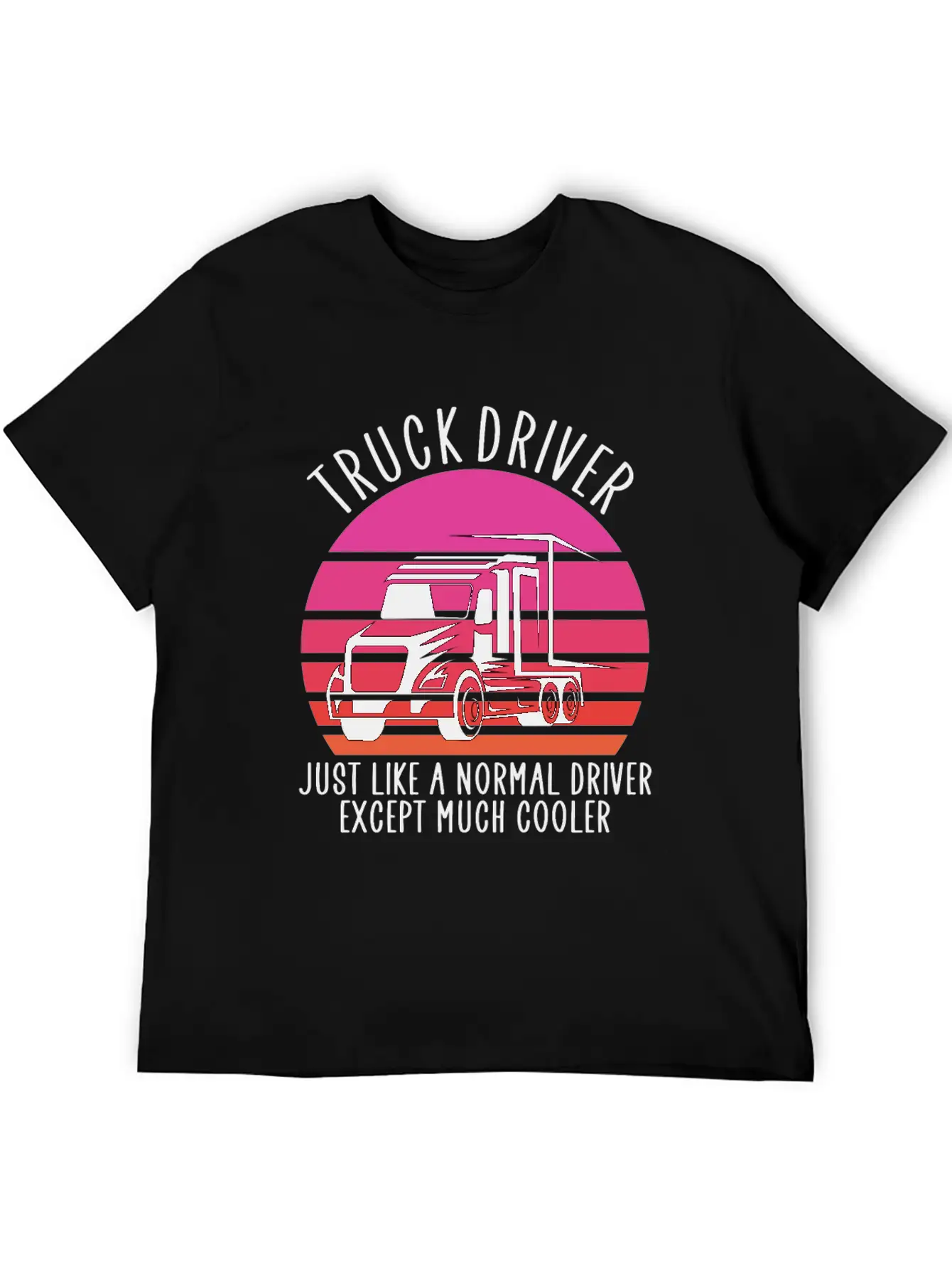 Truck Driver Basic Graphic T-Shirt – Daily Comfort In Soft Cotton