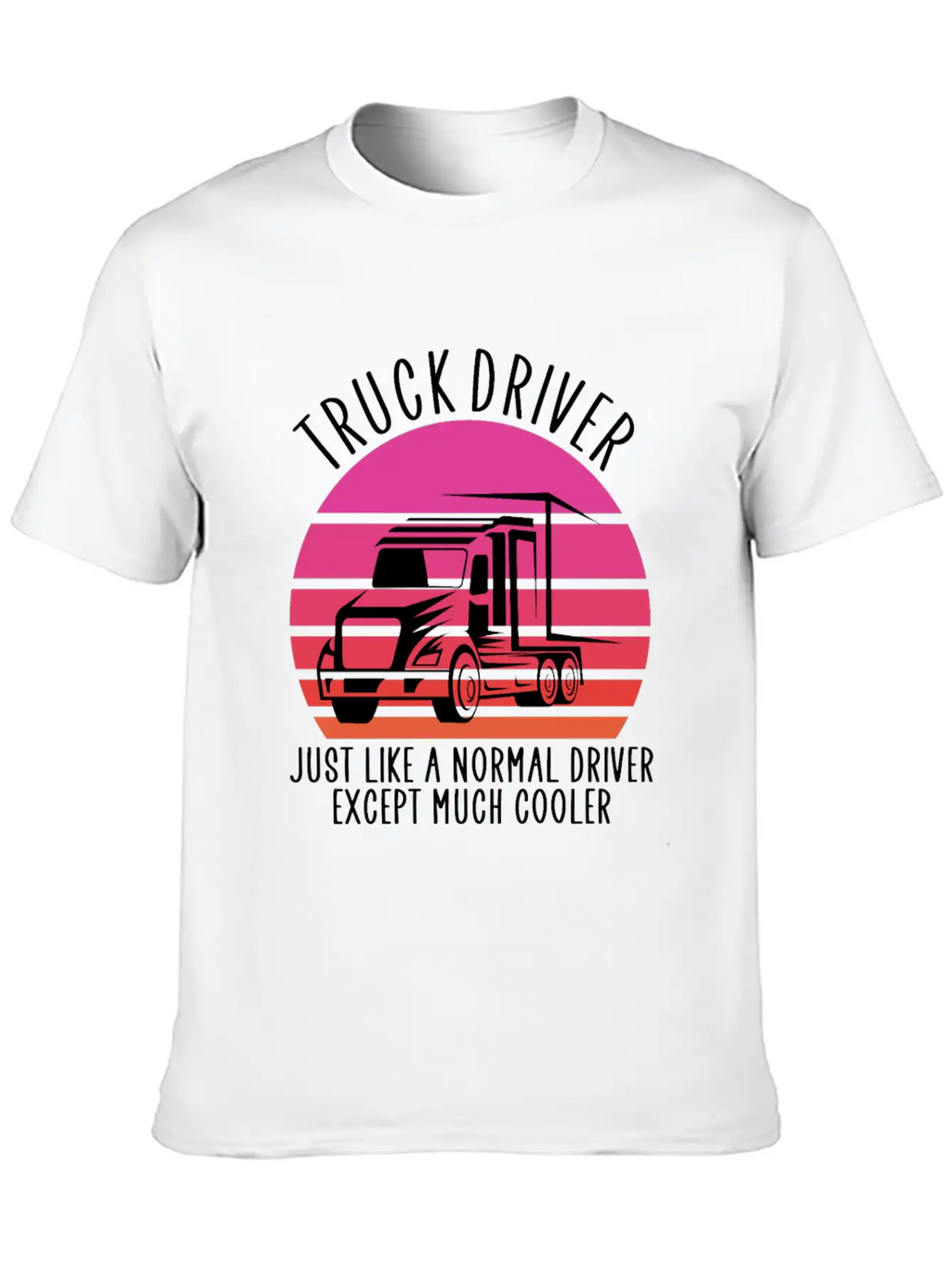Truck Driver Basic Graphic T-Shirt – Daily Comfort In Soft Cotton