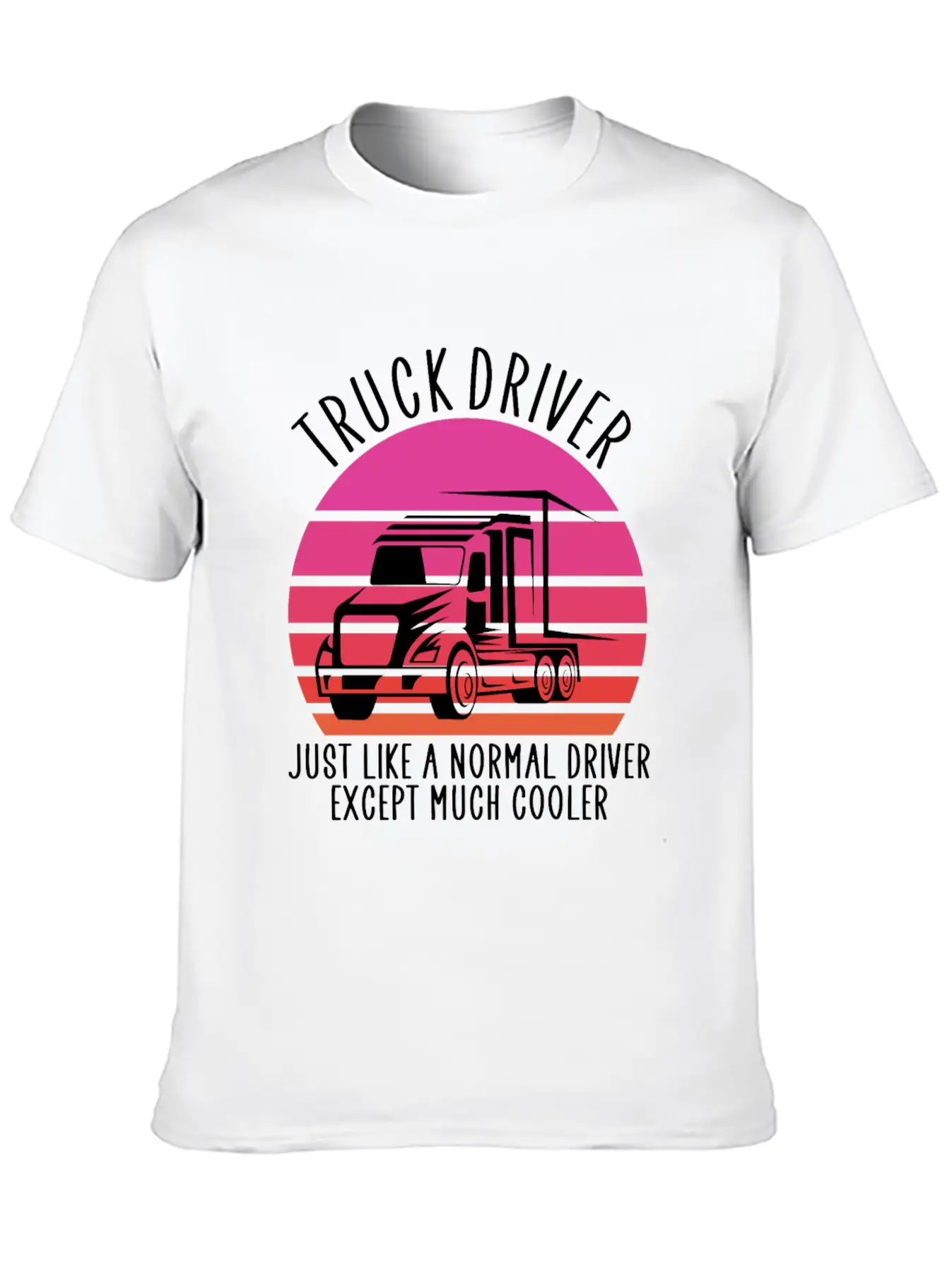 Truck Driver Basic Graphic T-Shirt – Daily Comfort In Soft Cotton