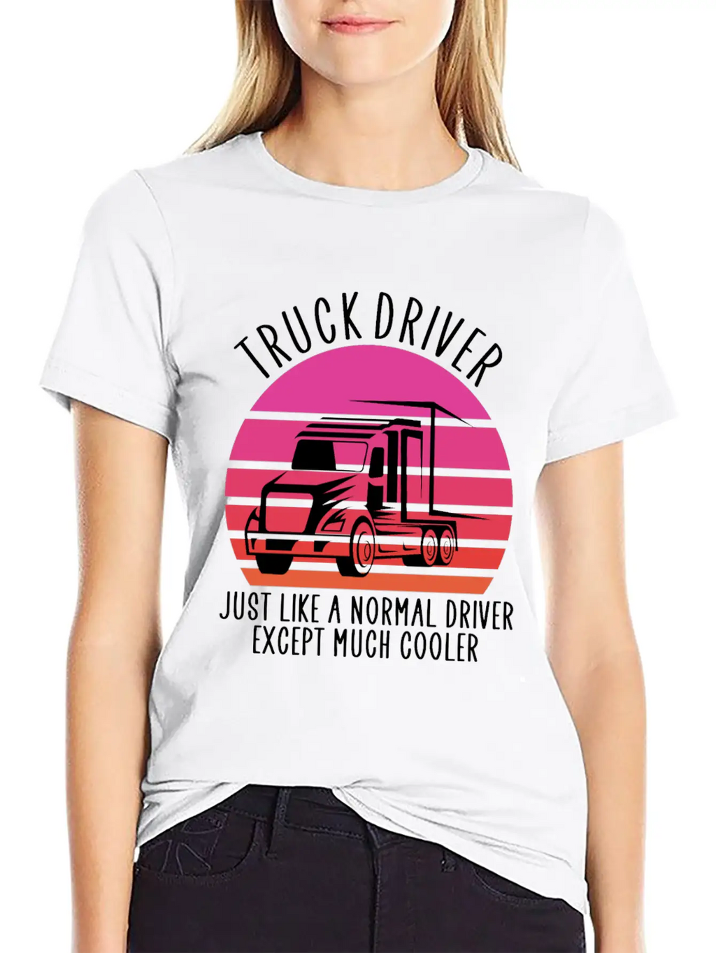 Truck Driver Basic Graphic T-Shirt – Daily Comfort In Soft Cotton