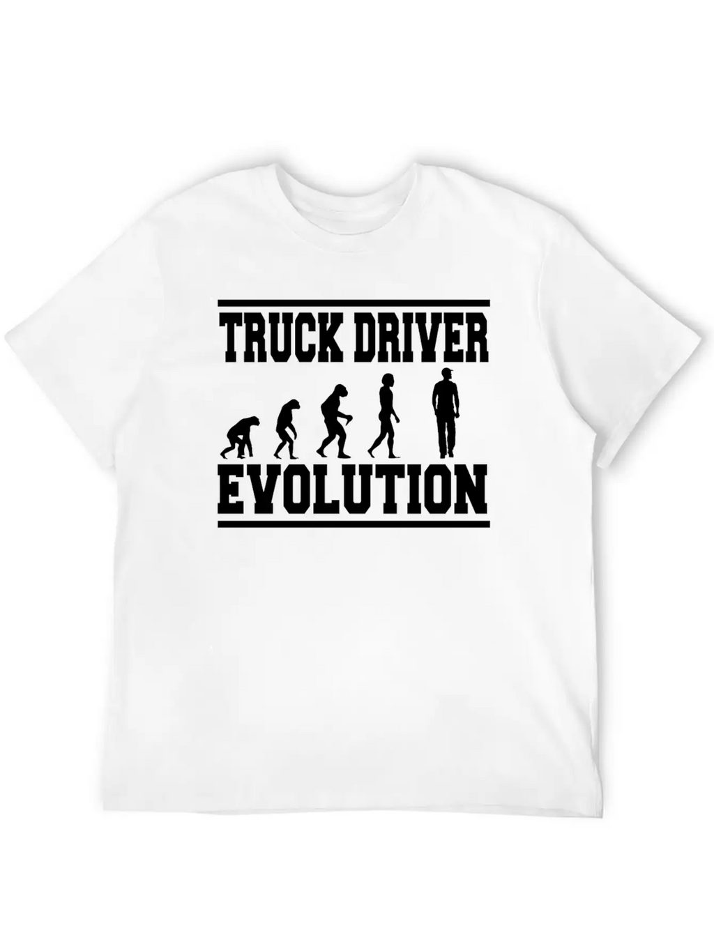 TRUCK DRIVER EVOLUTION T-Shirt Classic Cotton Tee – Unisex Comfort For Any Season