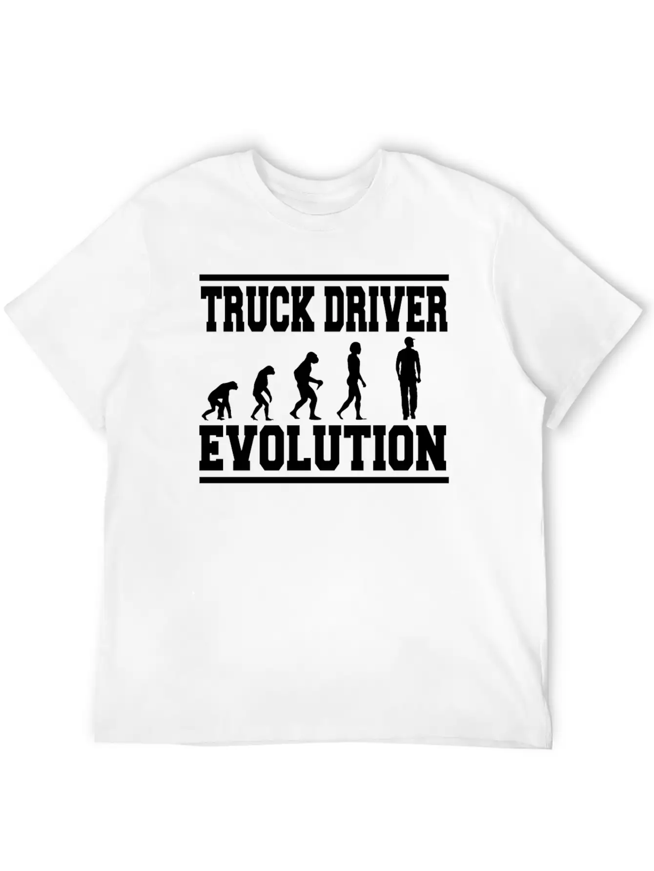 TRUCK DRIVER EVOLUTION T-Shirt Classic Cotton Tee – Unisex Comfort For Any Season