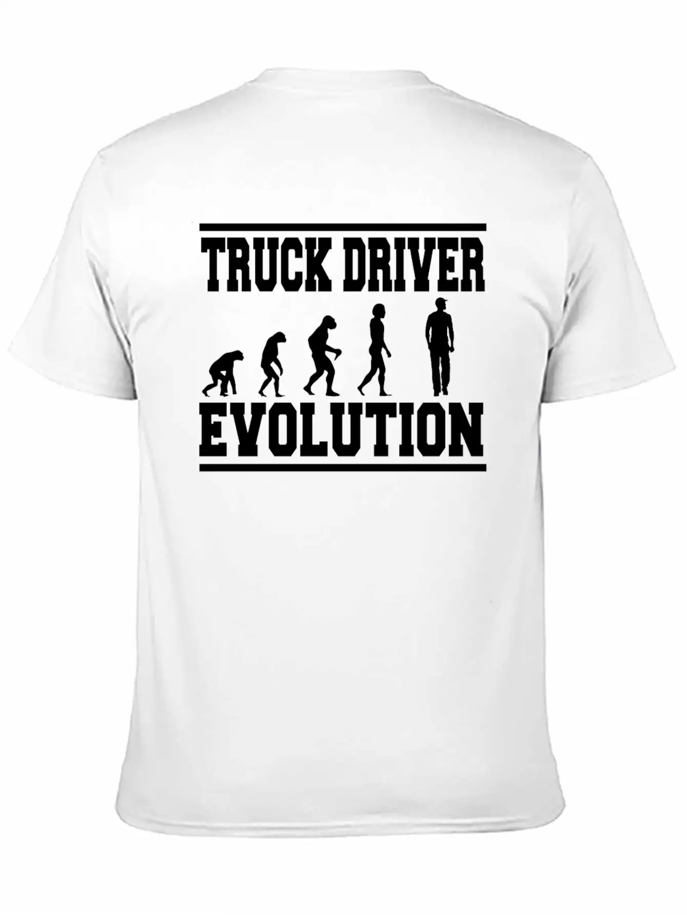 TRUCK DRIVER EVOLUTION T-Shirt Classic Cotton Tee – Unisex Comfort For Any Season