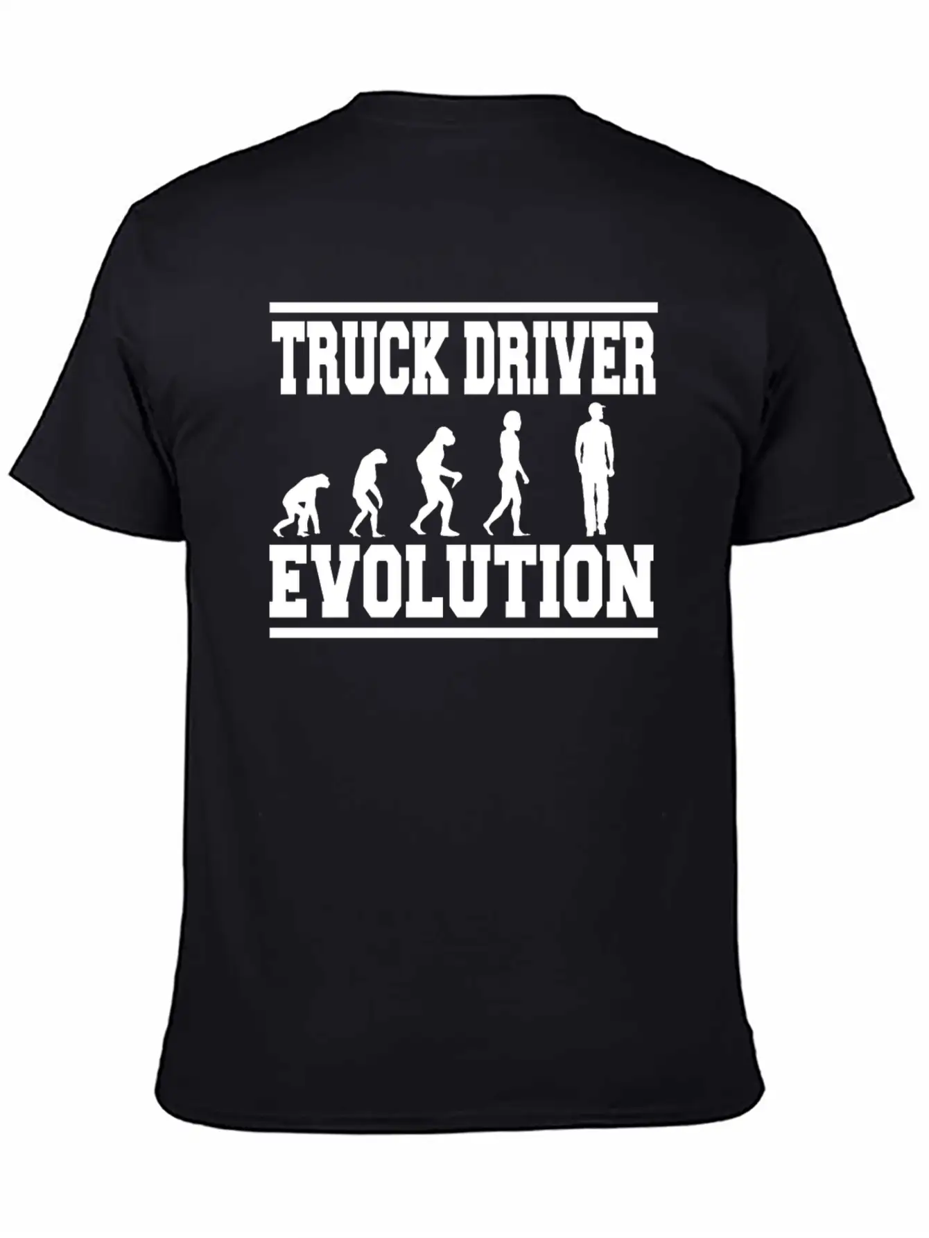 TRUCK DRIVER EVOLUTION T-Shirt Classic Cotton Tee – Unisex Comfort For Any Season