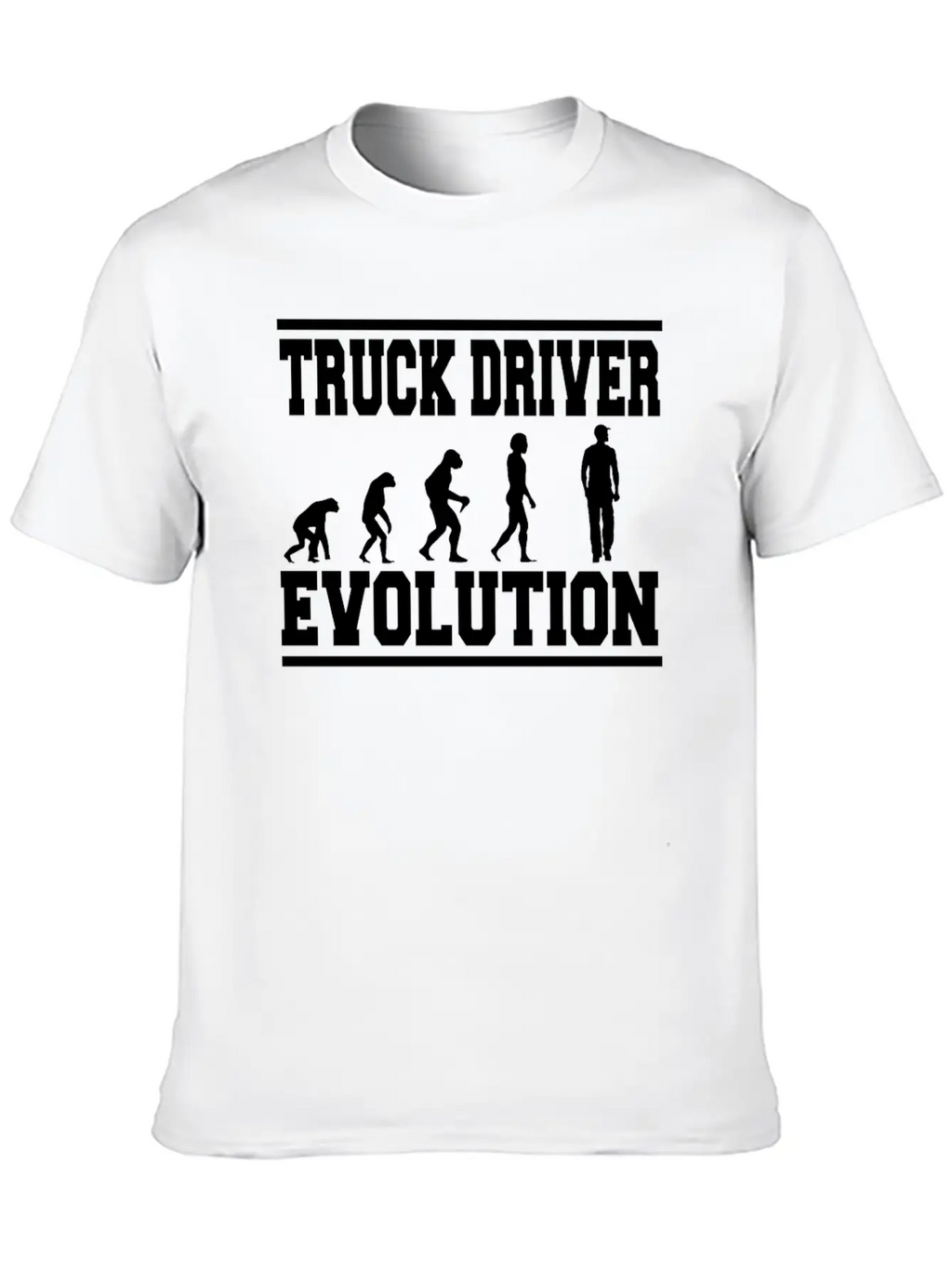 TRUCK DRIVER EVOLUTION T-Shirt Classic Cotton Tee – Unisex Comfort For Any Season