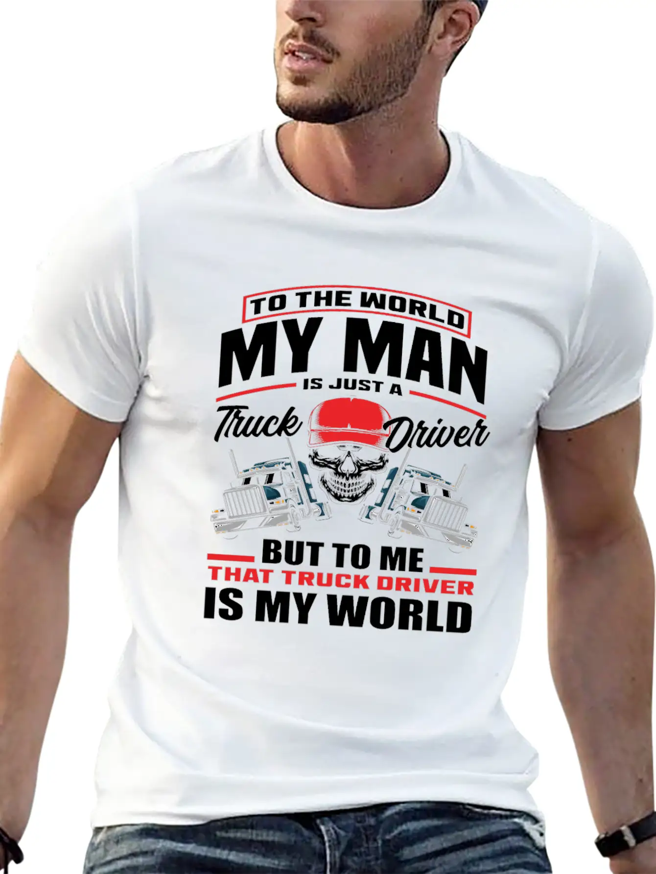 Truck Driver Husband Wife Love Classic Cotton Tee – Unisex Comfort For Any Season