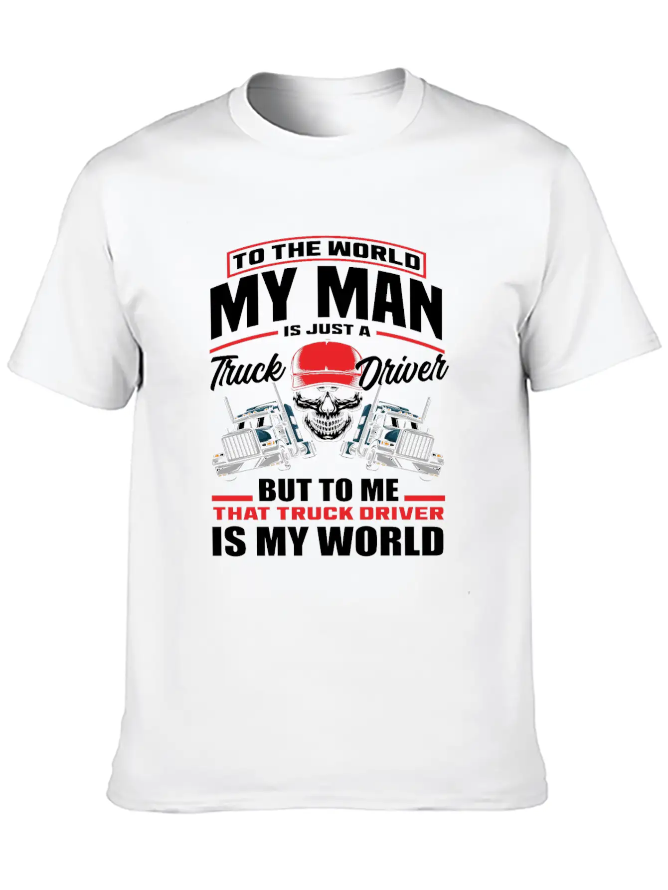 Truck Driver Husband Wife Love Classic Cotton Tee – Unisex Comfort For Any Season