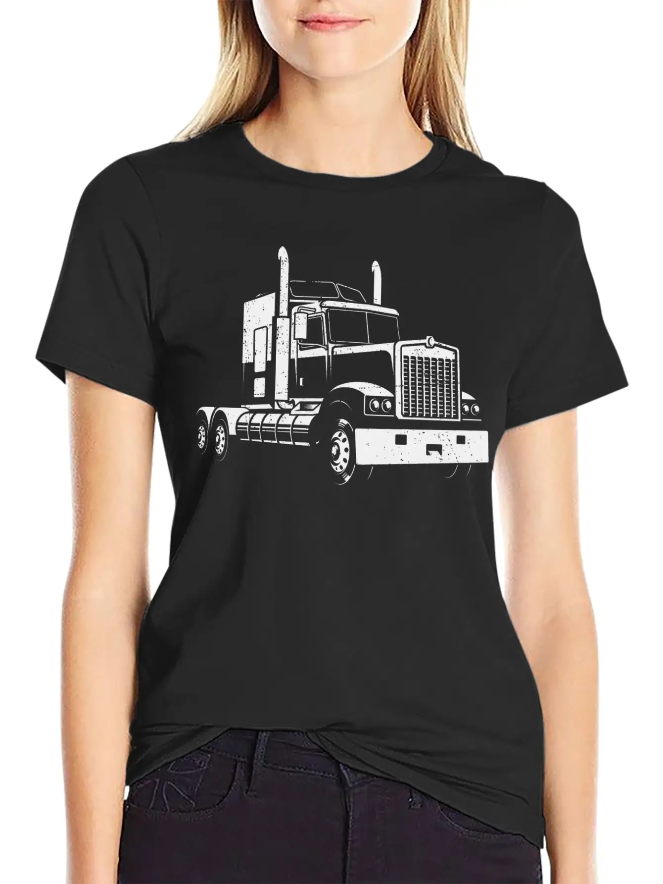 Truck Driver Truck Truck Stylish Everyday T-Shirt – Unisex Basic Cotton Tee