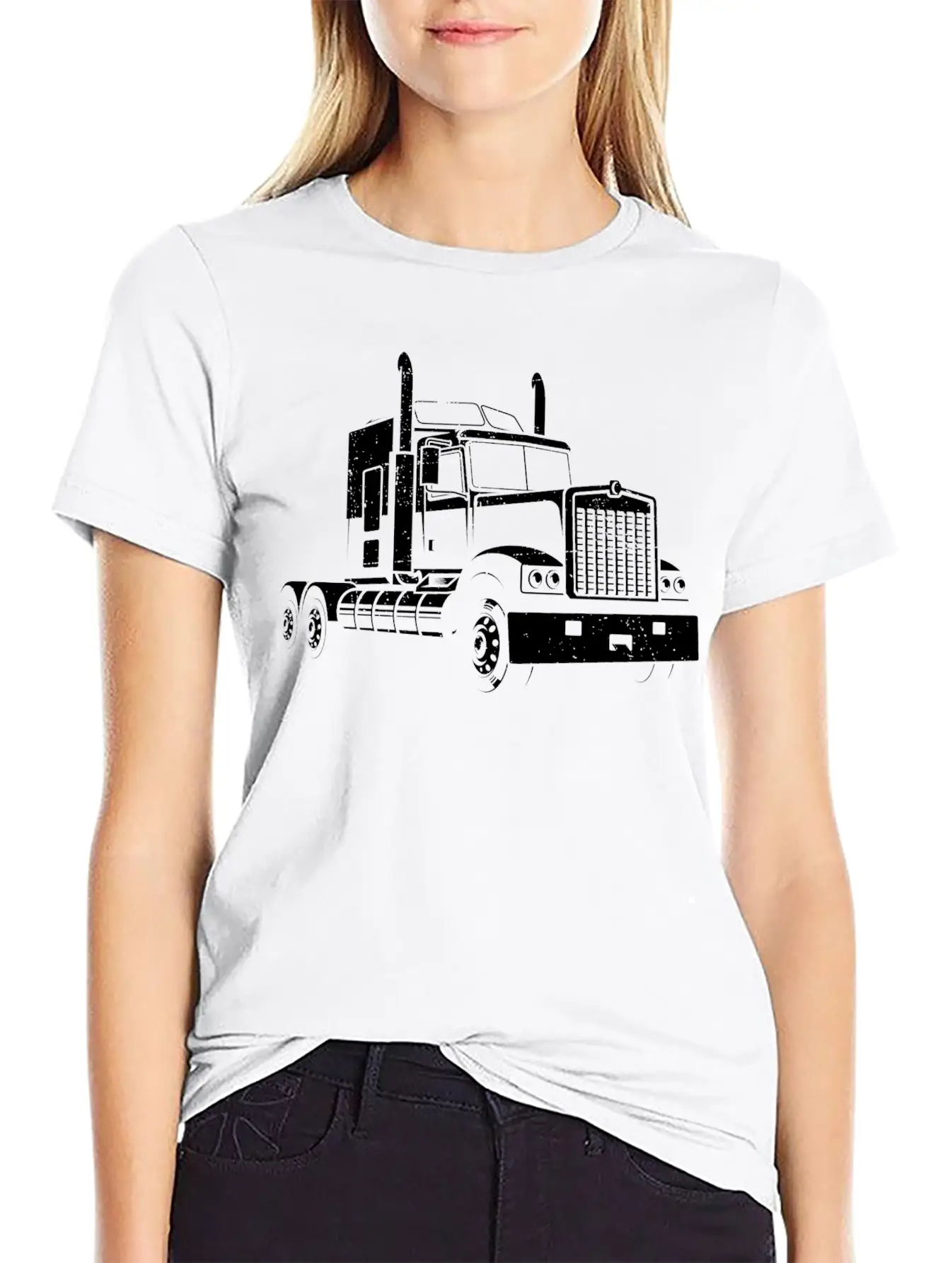 Truck Driver Truck Truck Stylish Everyday T-Shirt – Unisex Basic Cotton Tee