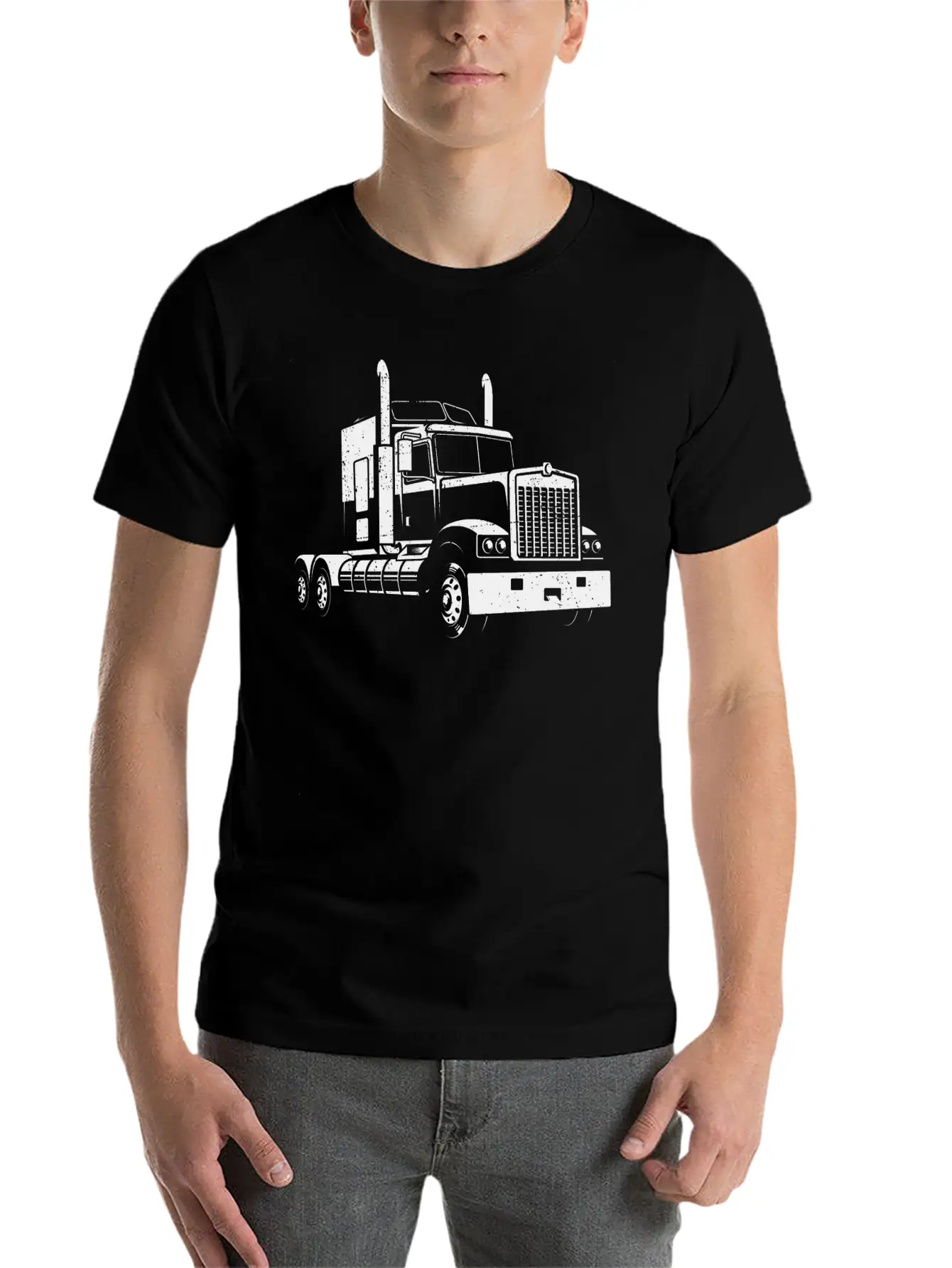 Truck Driver Truck Truck Stylish Everyday T-Shirt – Unisex Basic Cotton Tee