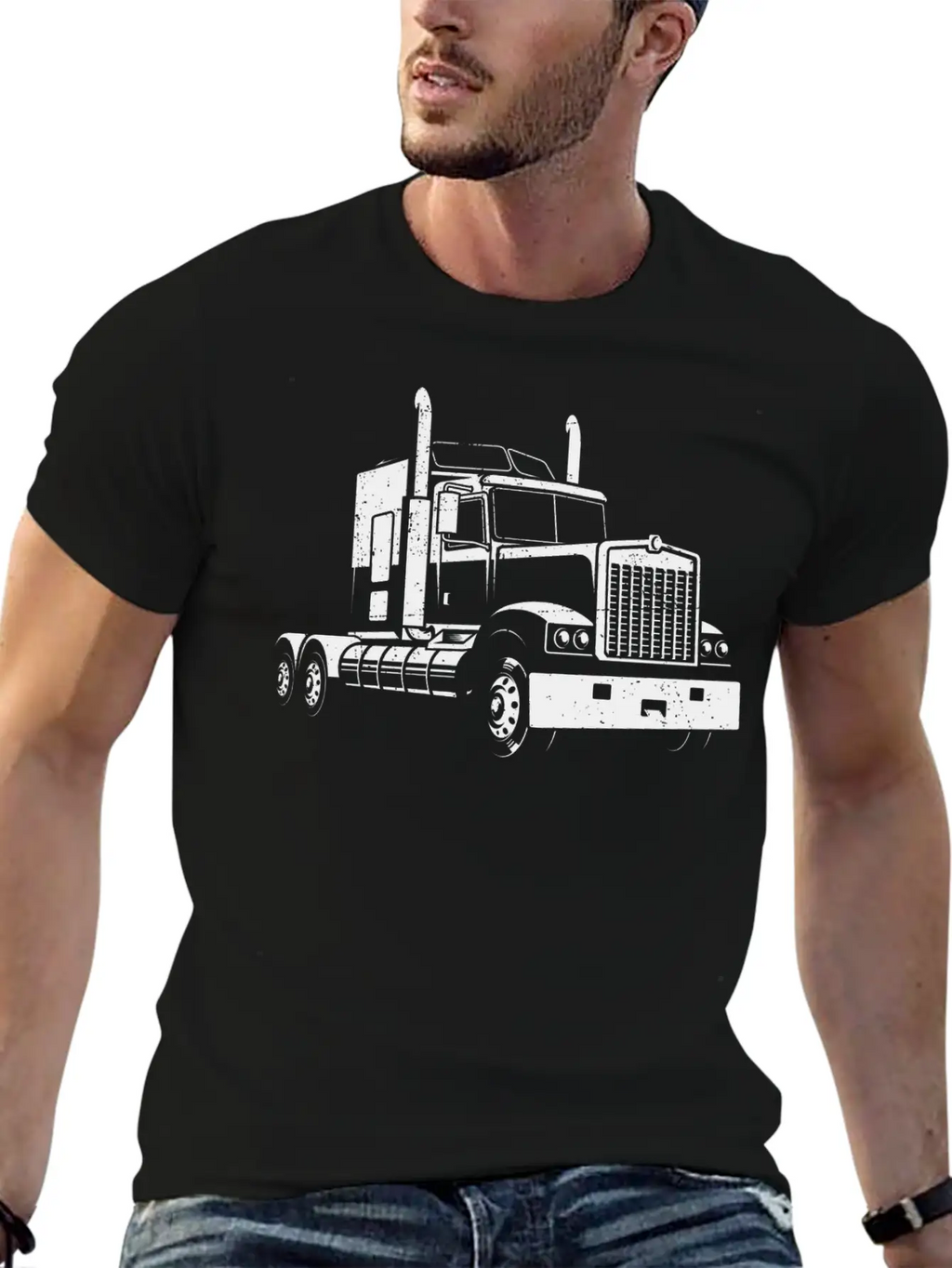 Truck Driver Truck Truck Stylish Everyday T-Shirt – Unisex Basic Cotton Tee