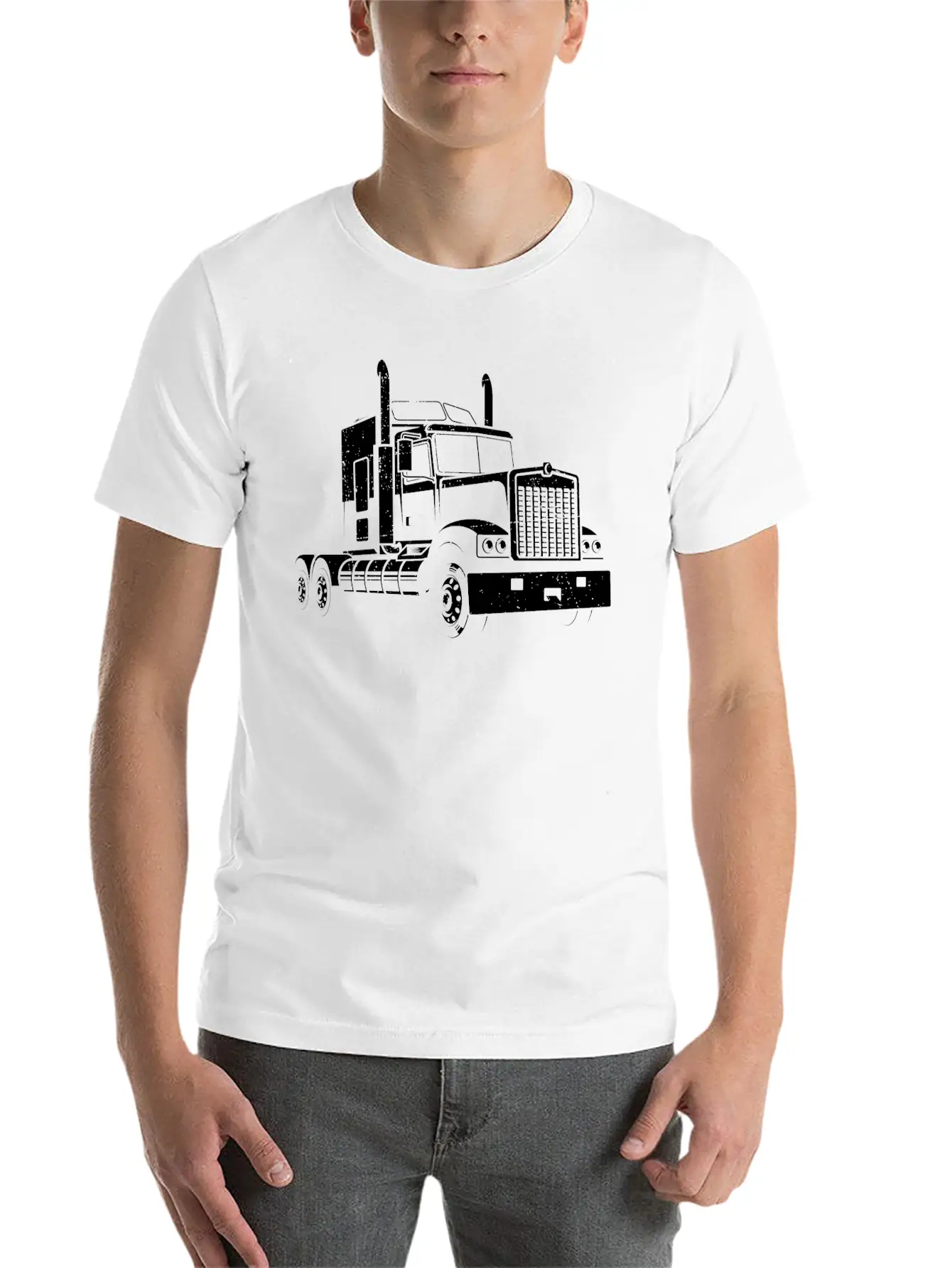 Truck Driver Truck Truck Stylish Everyday T-Shirt – Unisex Basic Cotton Tee
