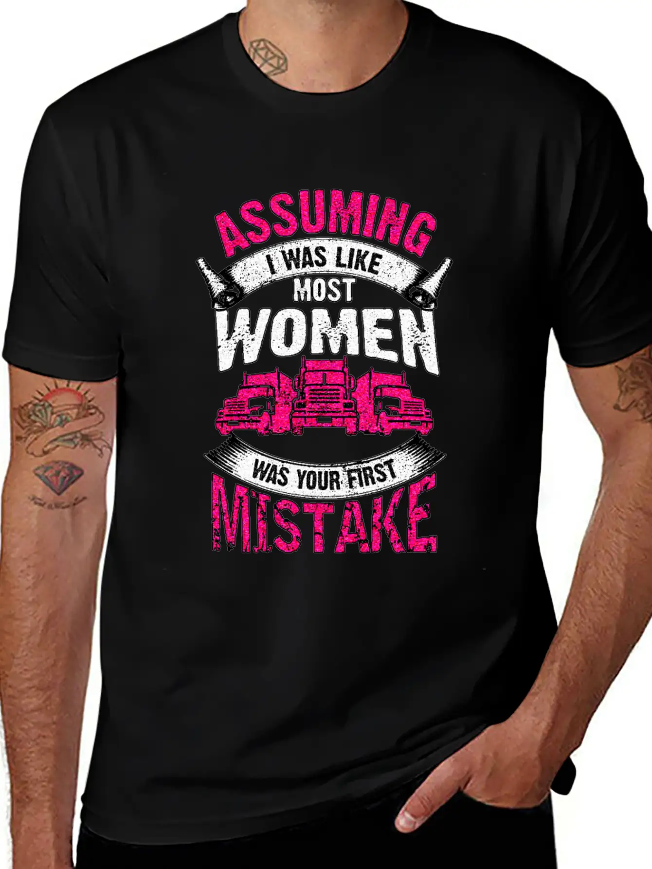 Truck Driver Unisex Casual T-Shirt – Clean Design For Daily Comfort