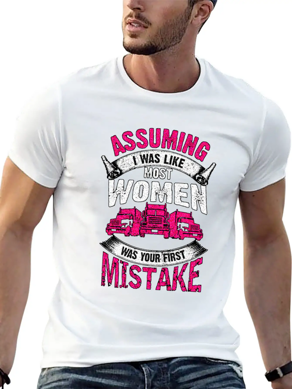 Truck Driver Unisex Casual T-Shirt – Clean Design For Daily Comfort