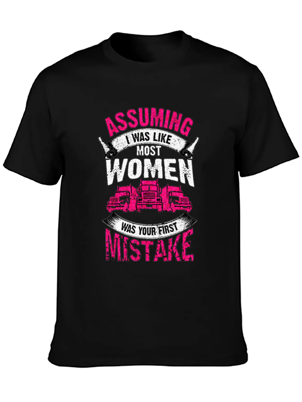 Truck Driver Unisex Casual T-Shirt – Clean Design For Daily Comfort