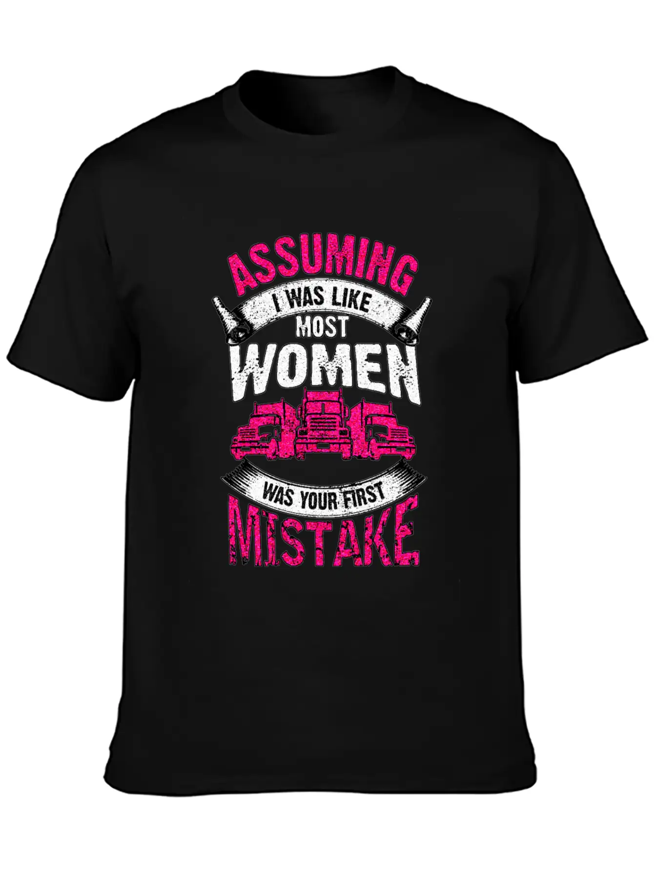 Truck Driver Unisex Casual T-Shirt – Clean Design For Daily Comfort