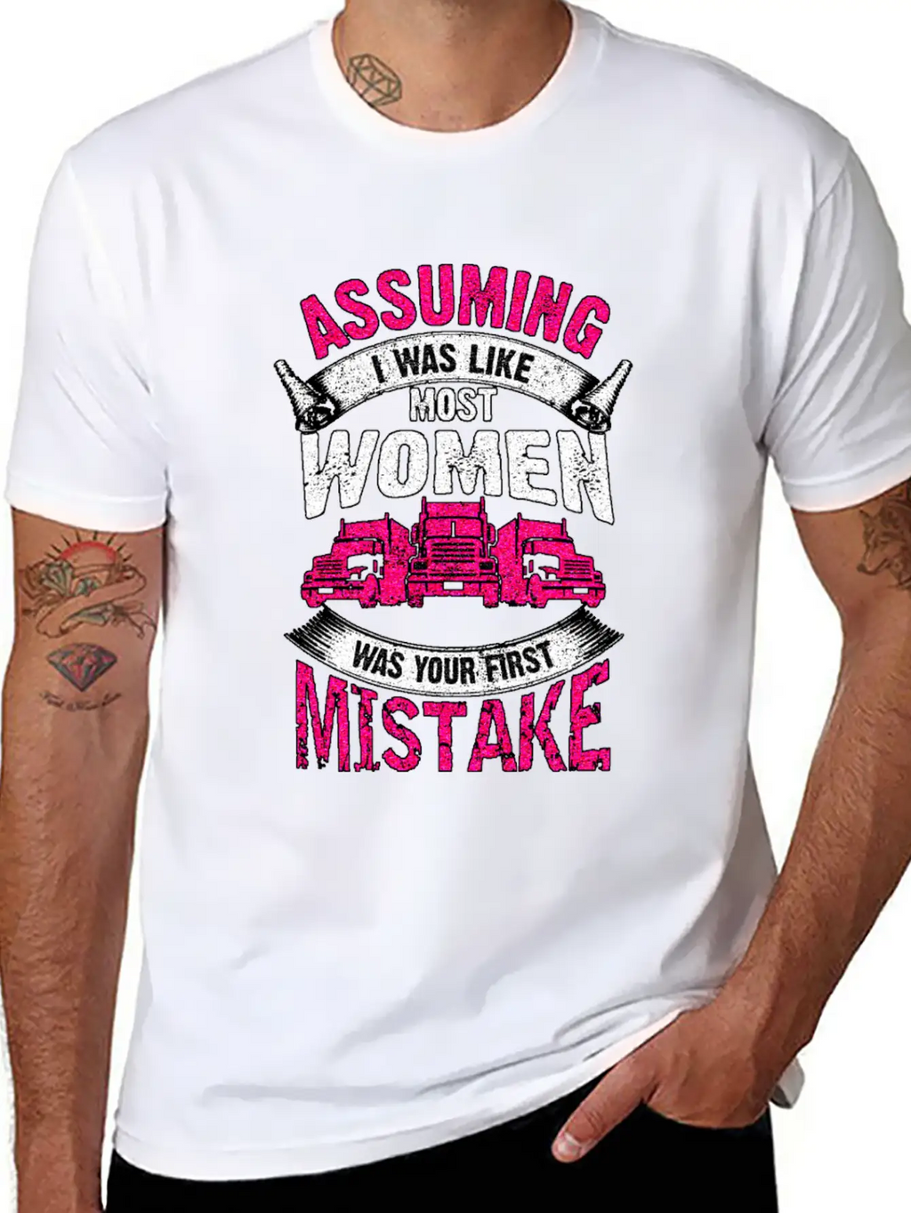 Truck Driver Unisex Casual T-Shirt – Clean Design For Daily Comfort