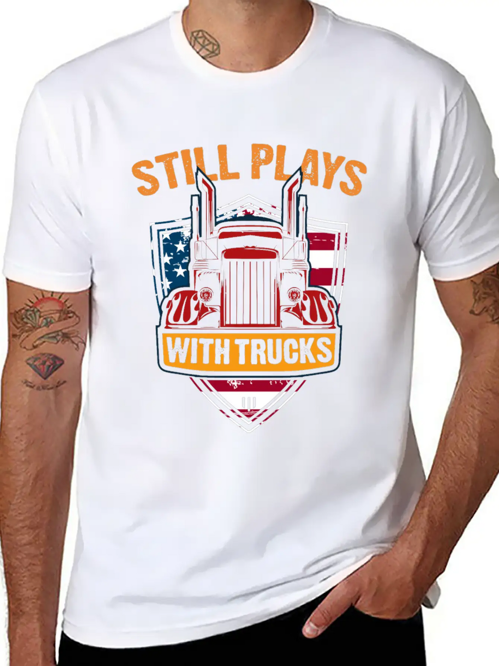 Truck Gift Idea Play Breathable Graphic T-Shirt – Perfect For Casual Days