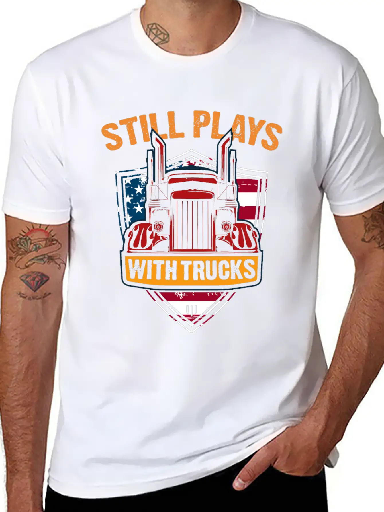 Truck Gift Idea Play Breathable Graphic T-Shirt – Perfect For Casual Days