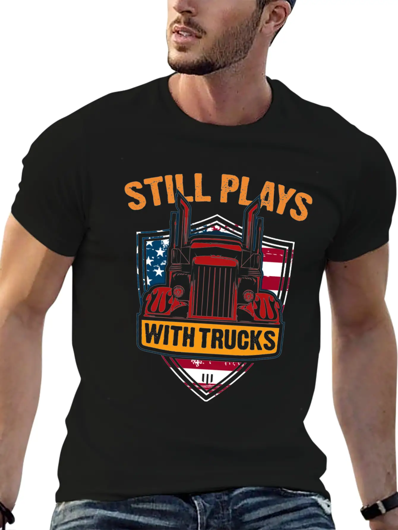 Truck Gift Idea Play Breathable Graphic T-Shirt – Perfect For Casual Days