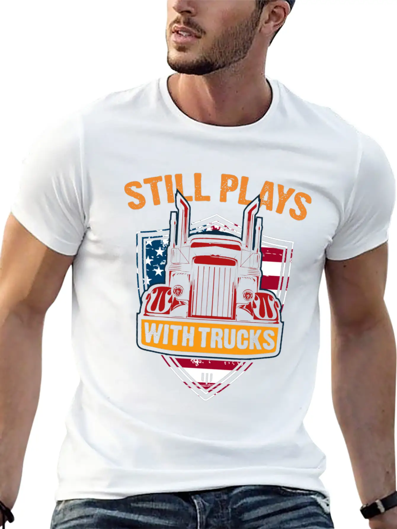 Truck Gift Idea Play Breathable Graphic T-Shirt – Perfect For Casual Days