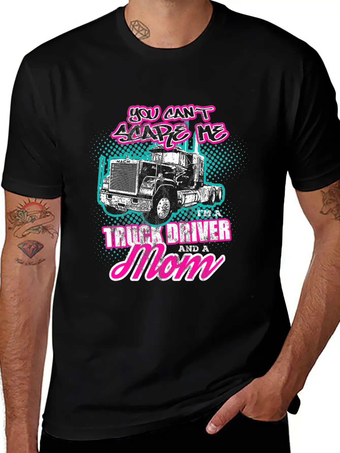 Trucker - You Can'T Scare A Truck Driver And A Mom Breathable Graphic T-Shirt – Perfect For Casual Days