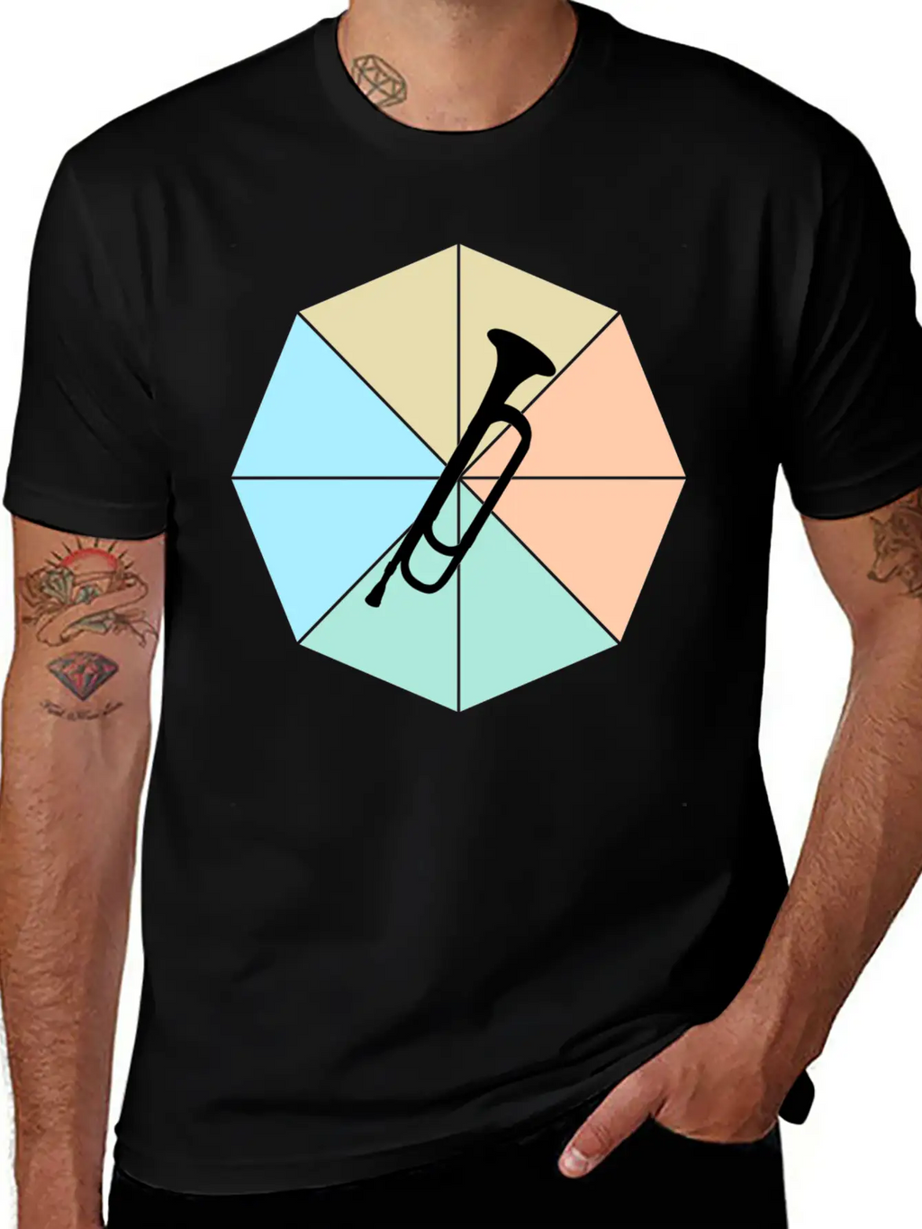 Trumpet Basic Graphic T-Shirt – Daily Comfort In Soft Cotton